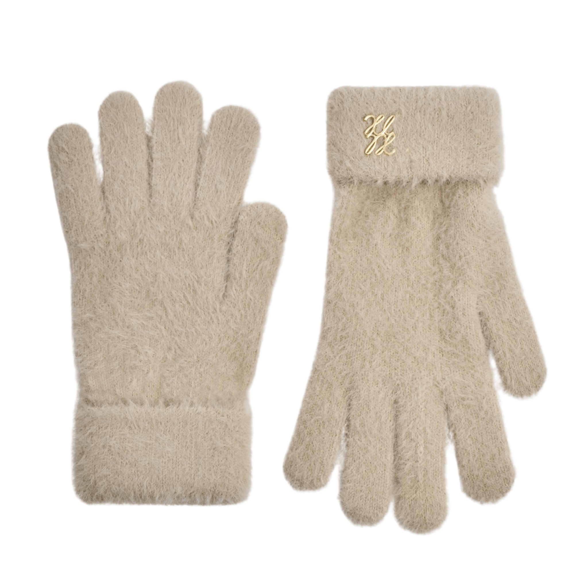 Womens Katie Loxton Taupe Boxed Soft Knit Gloves