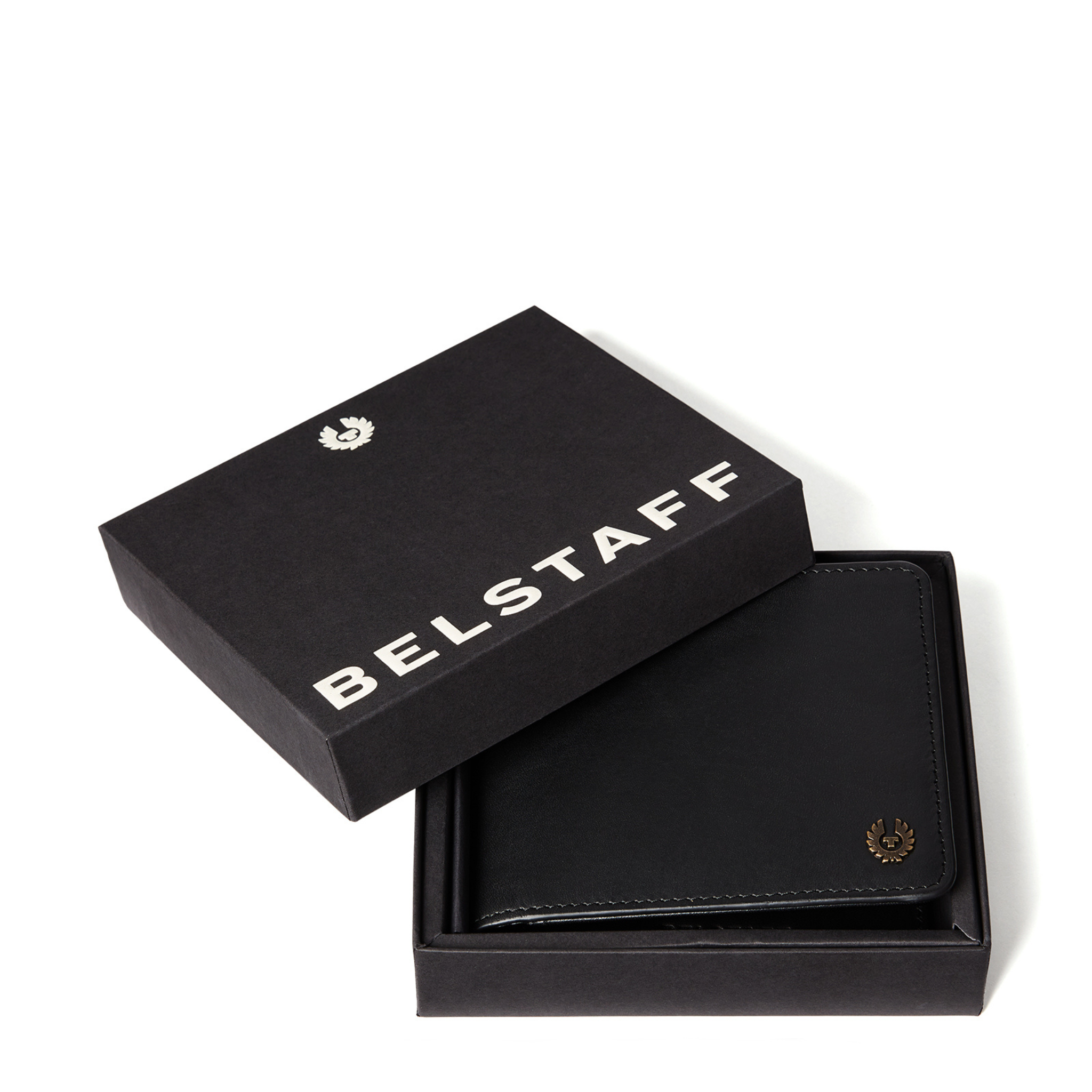 Mens Belstaff Black Foley Bifold Wallet