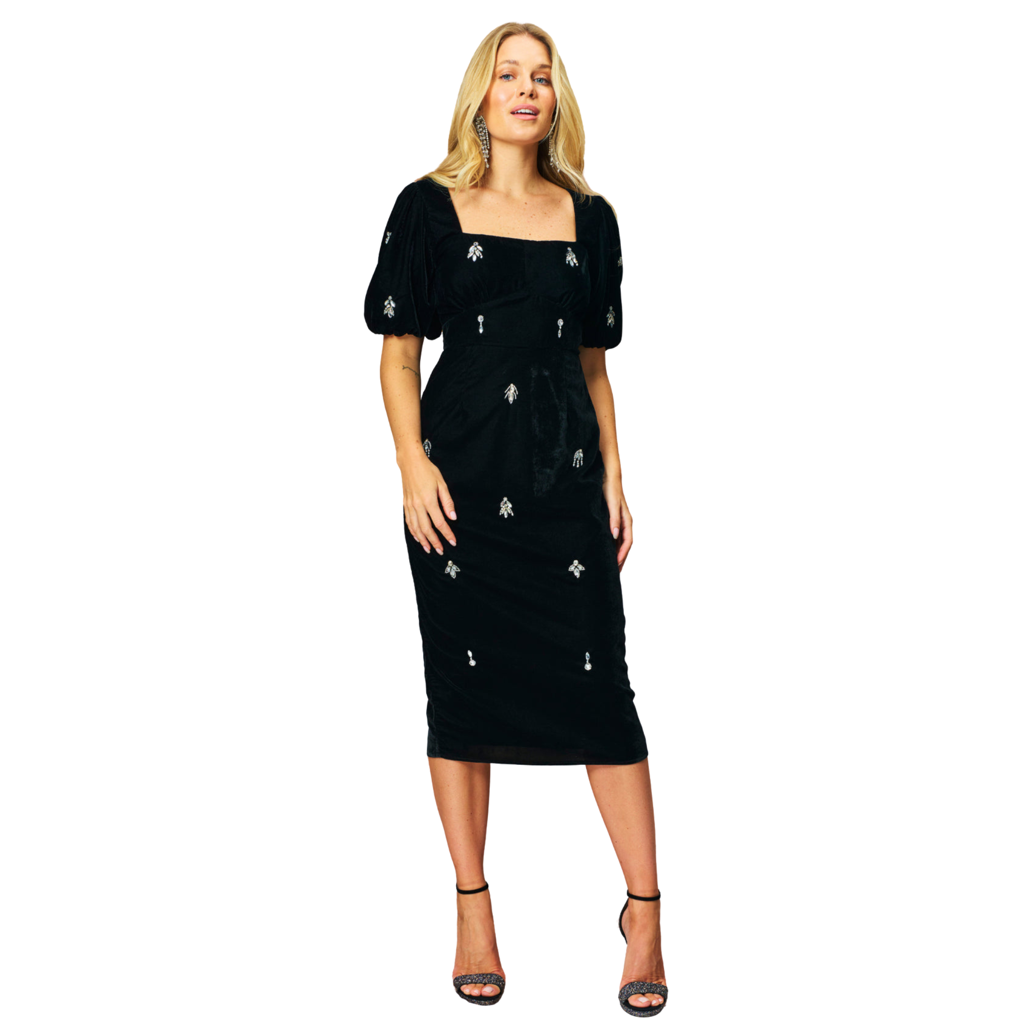Womens Hope & Ivy Black The Bettina Dress