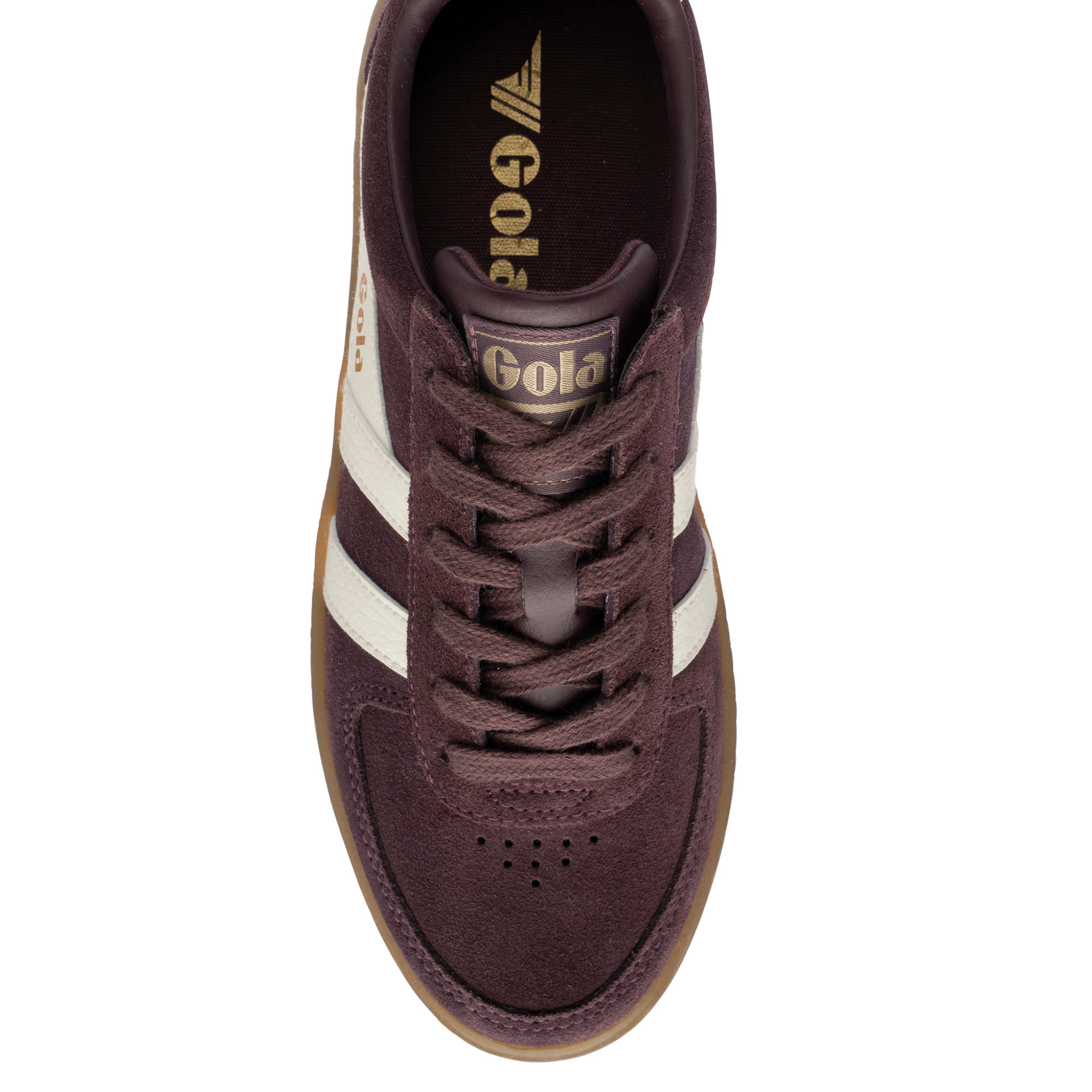 Womens Gola Cocoa/Off White/Gum Grandslam Suede Trainers