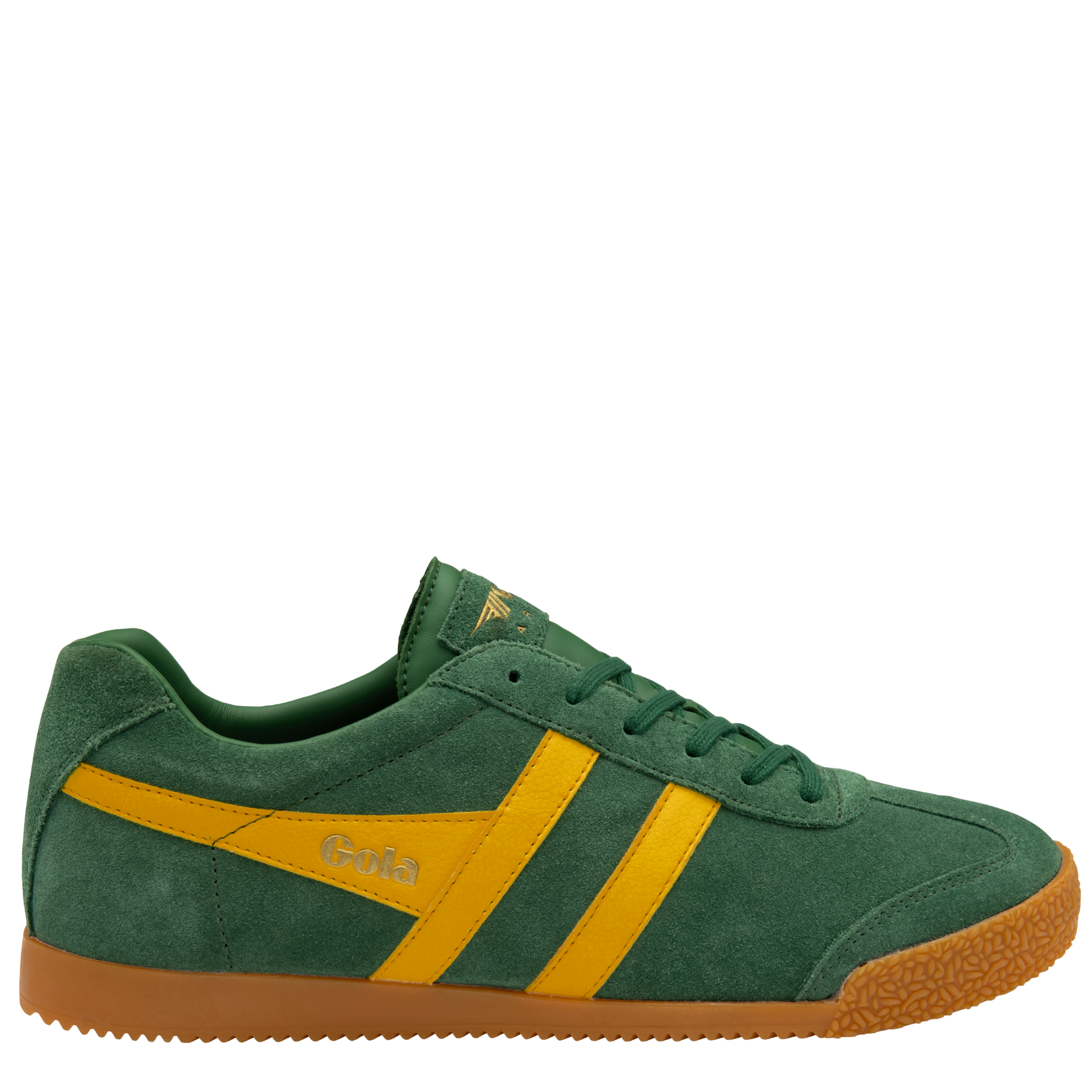 Mens Gola Suede Evergreen/Sun Harrier Trainers