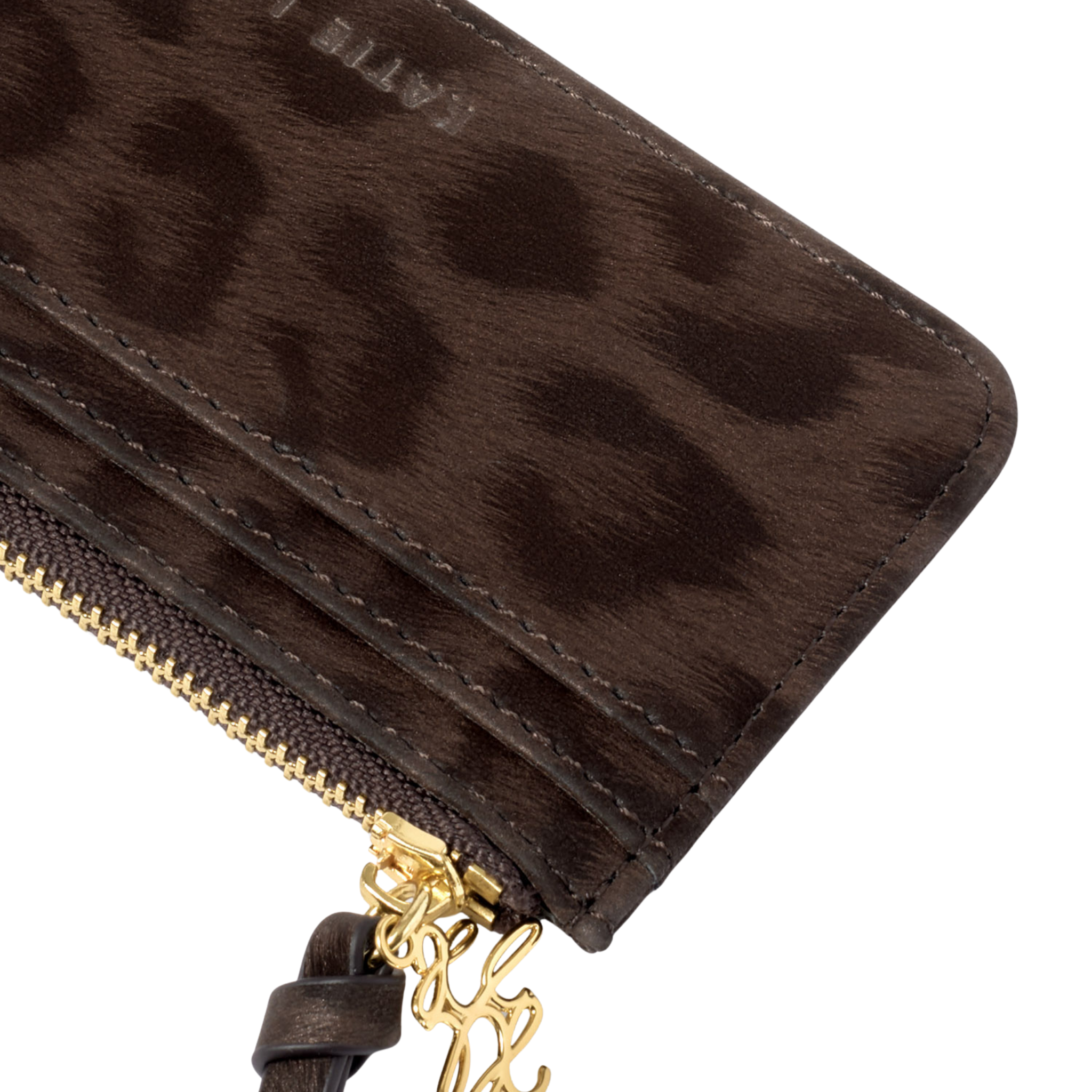 Womens Katie Loxton Chocolate Leopard Gift Boxed Cardholder