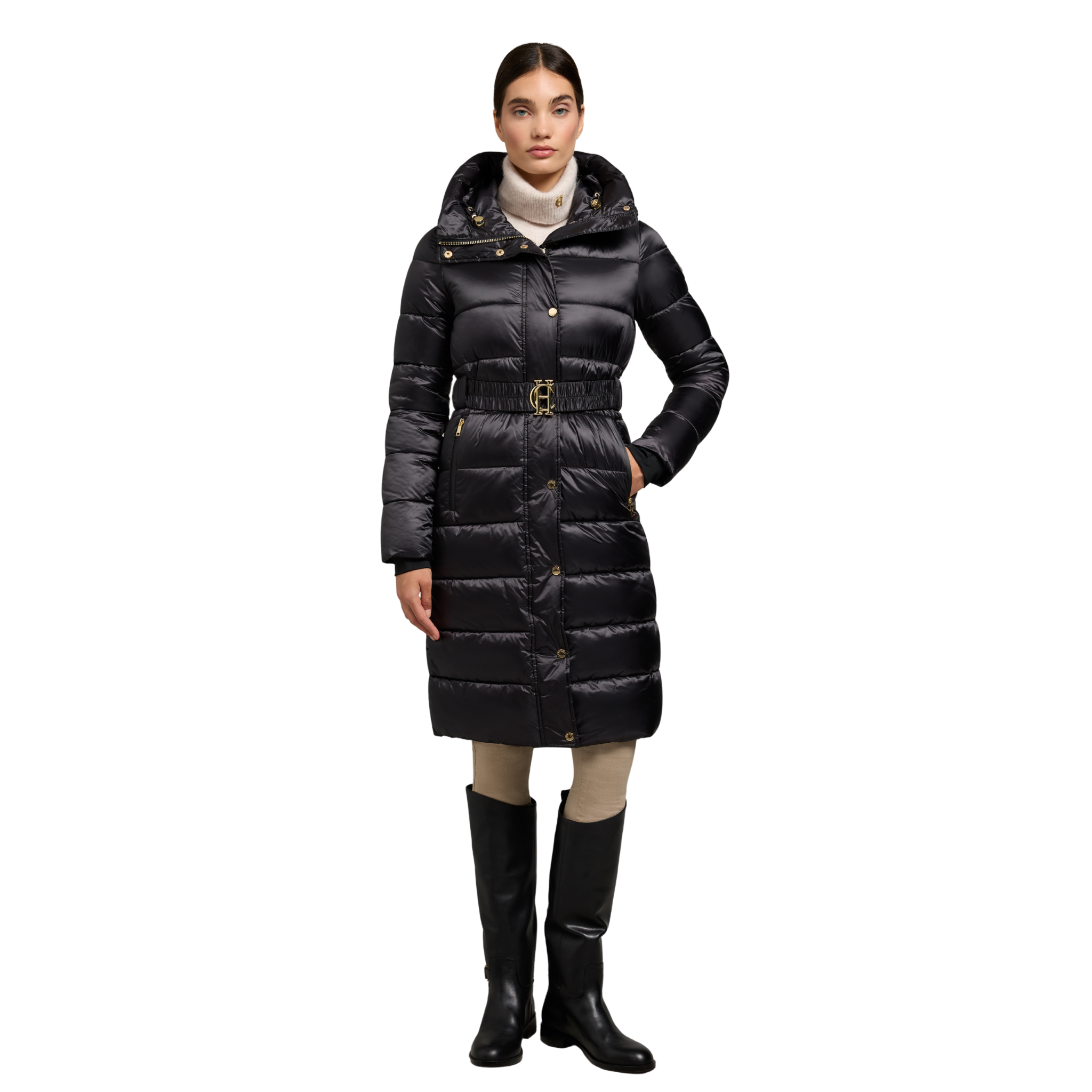 Womens Holland Cooper Black The Arosa Padded Coat