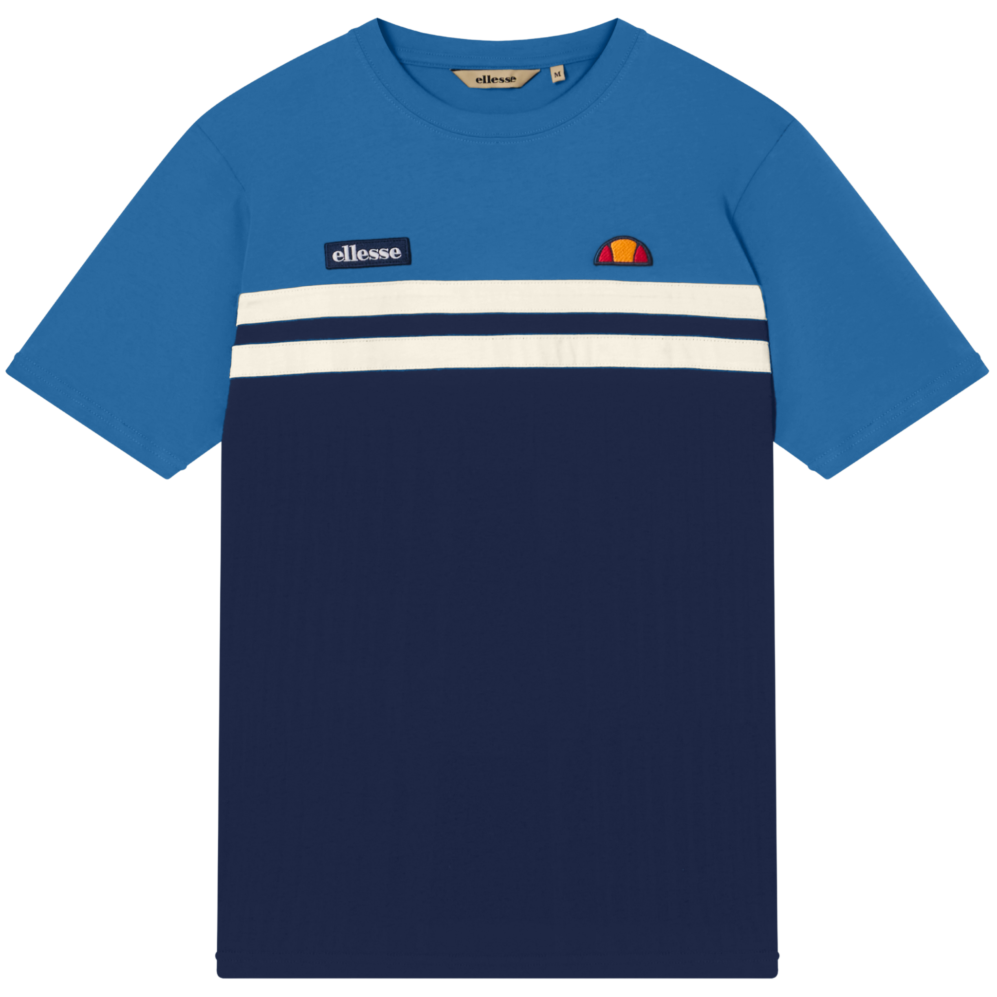 Mens Ellesse Navy/Light Yellow Venire S/s T Shirt