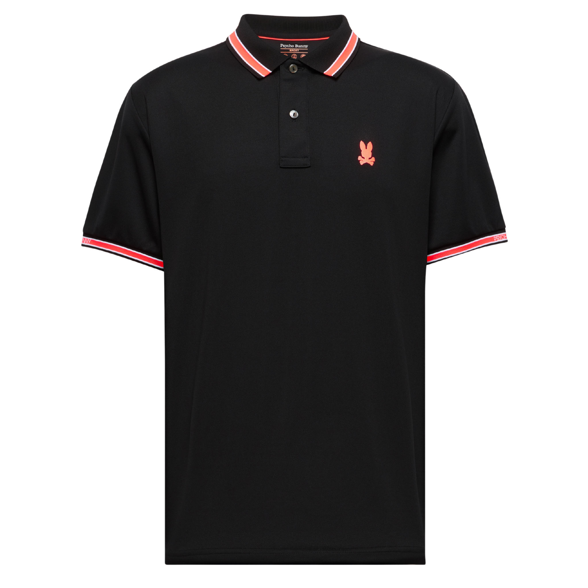 Mens Psycho Bunny Black Forrest Sport Pique S/s Polo