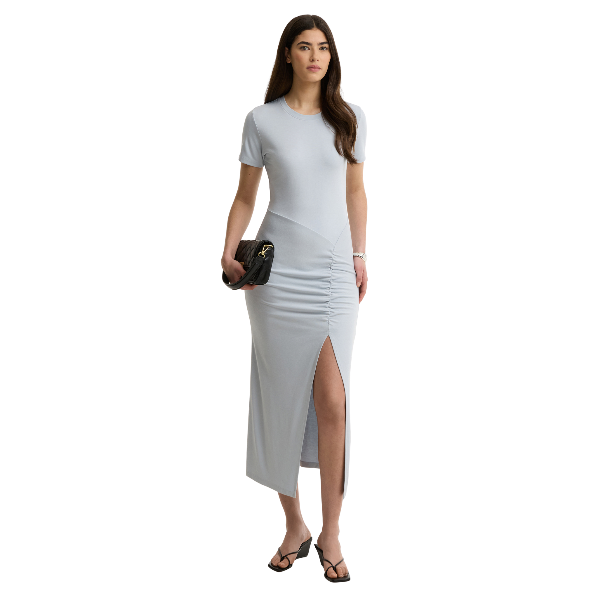 Womens Barbour International Pearl Blue Danica Midi Dress