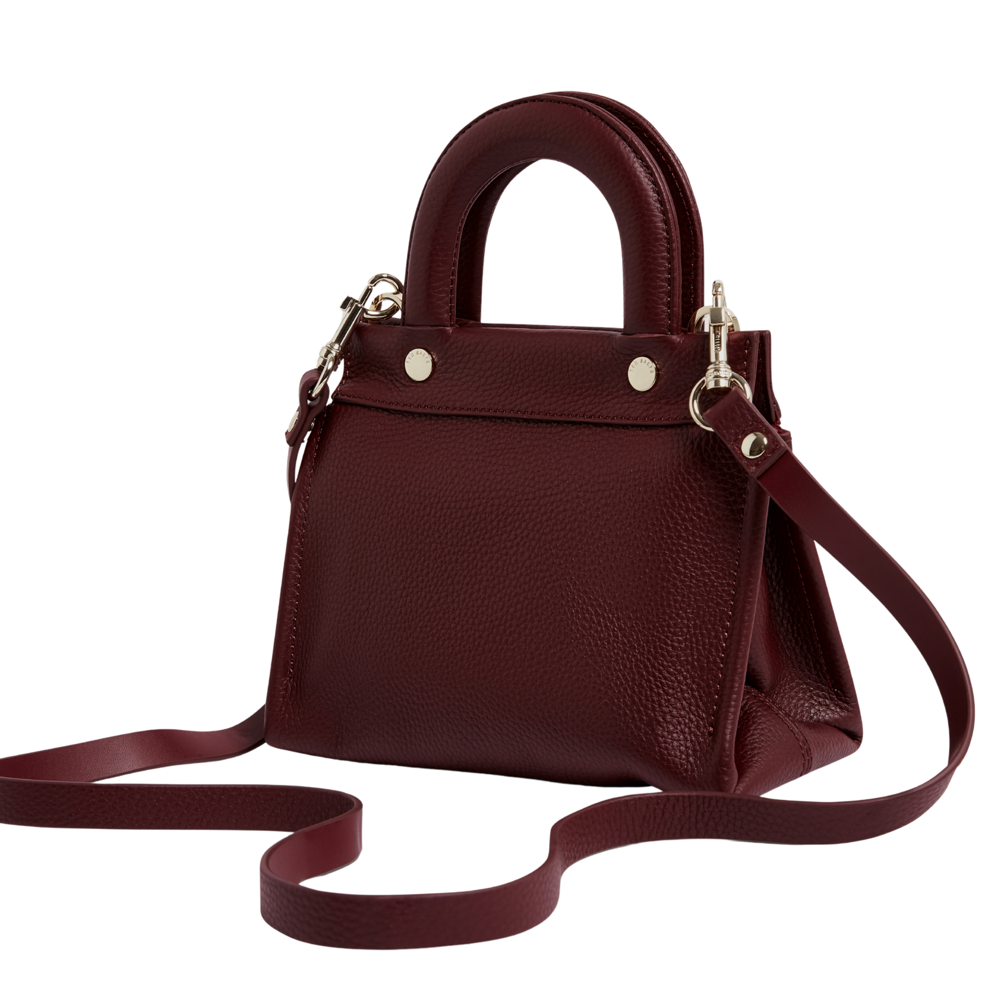 Womens Ted Baker Dark Red Roniaa Grab Handle Small Tote Bag