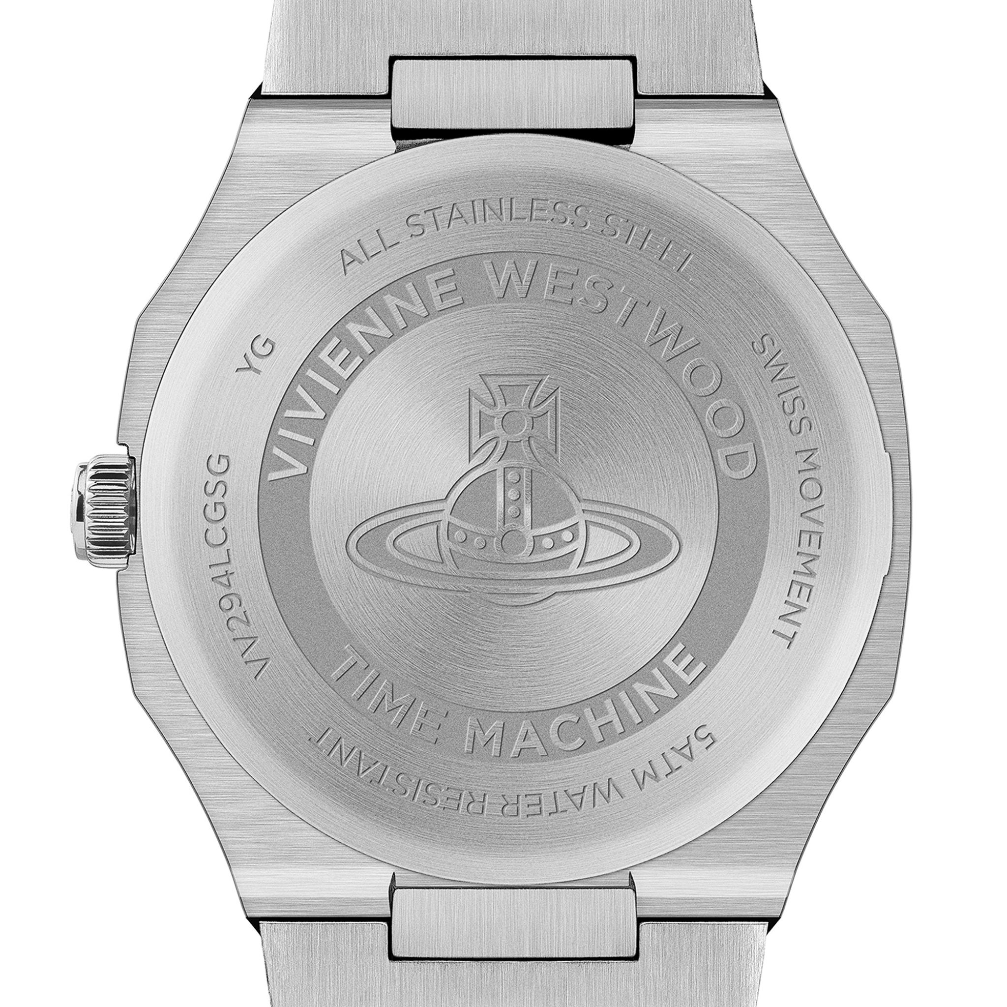Mens Vivienne Westwood Silver The Bank Bracelet Watch