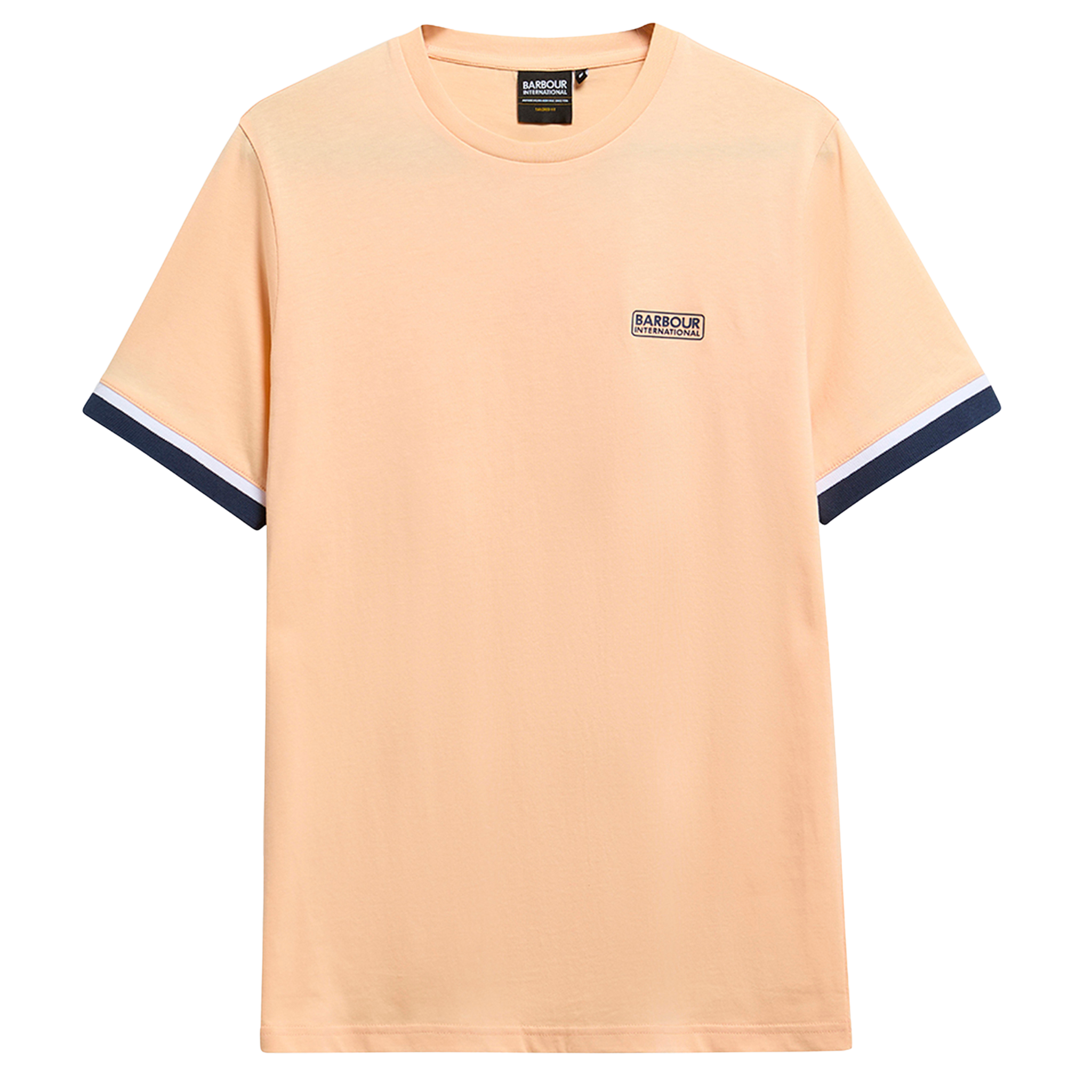 Mens Barbour International Bleached Apricot Deep Cuff Evan S/s T Shirt