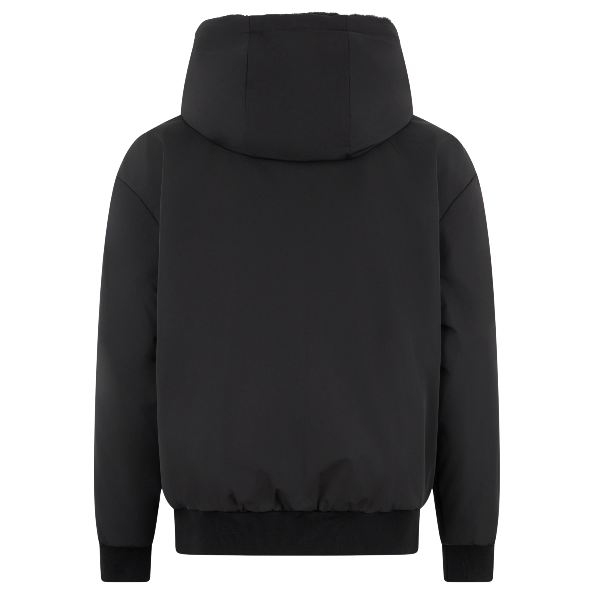 Mens Moose Knuckles Black Roland Reverse Bunny Jacket