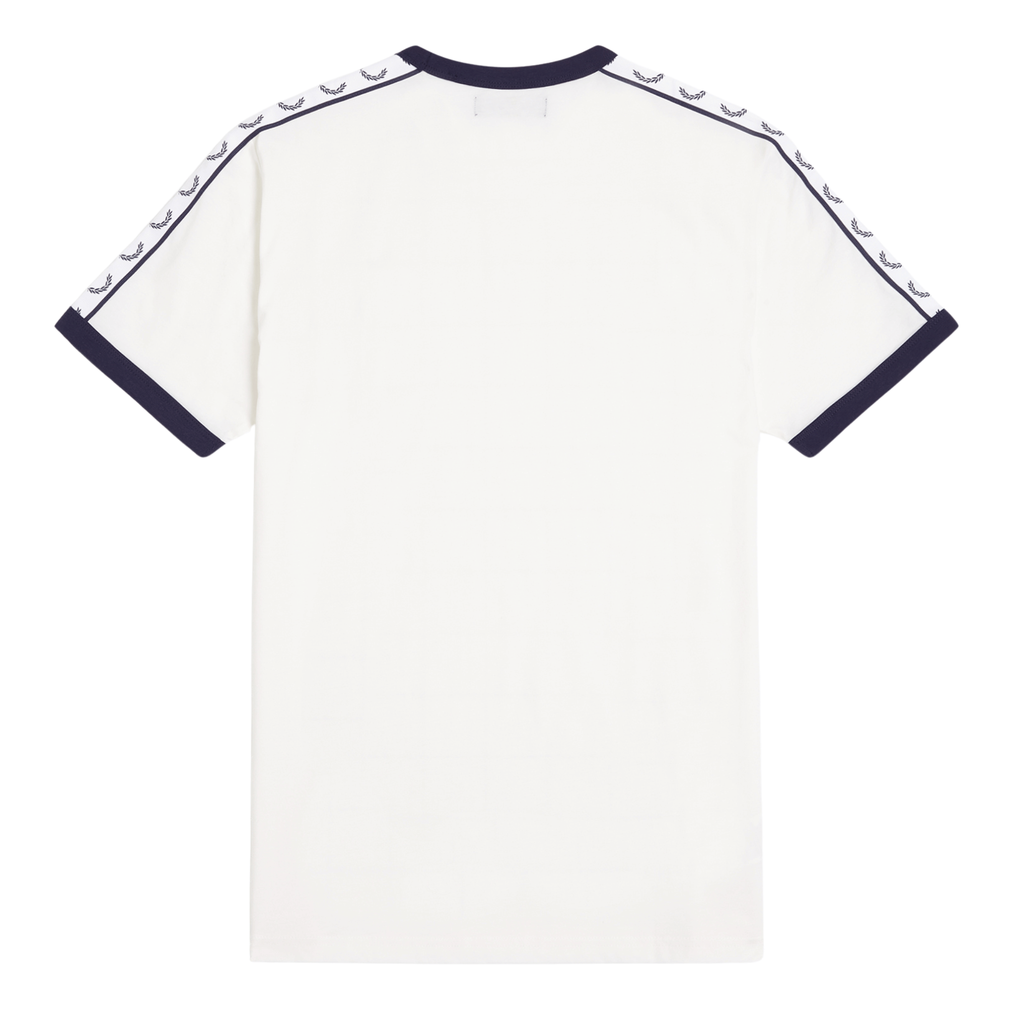 Mens Fred Perry Snow White Taped Ringer S/s T Shirt
