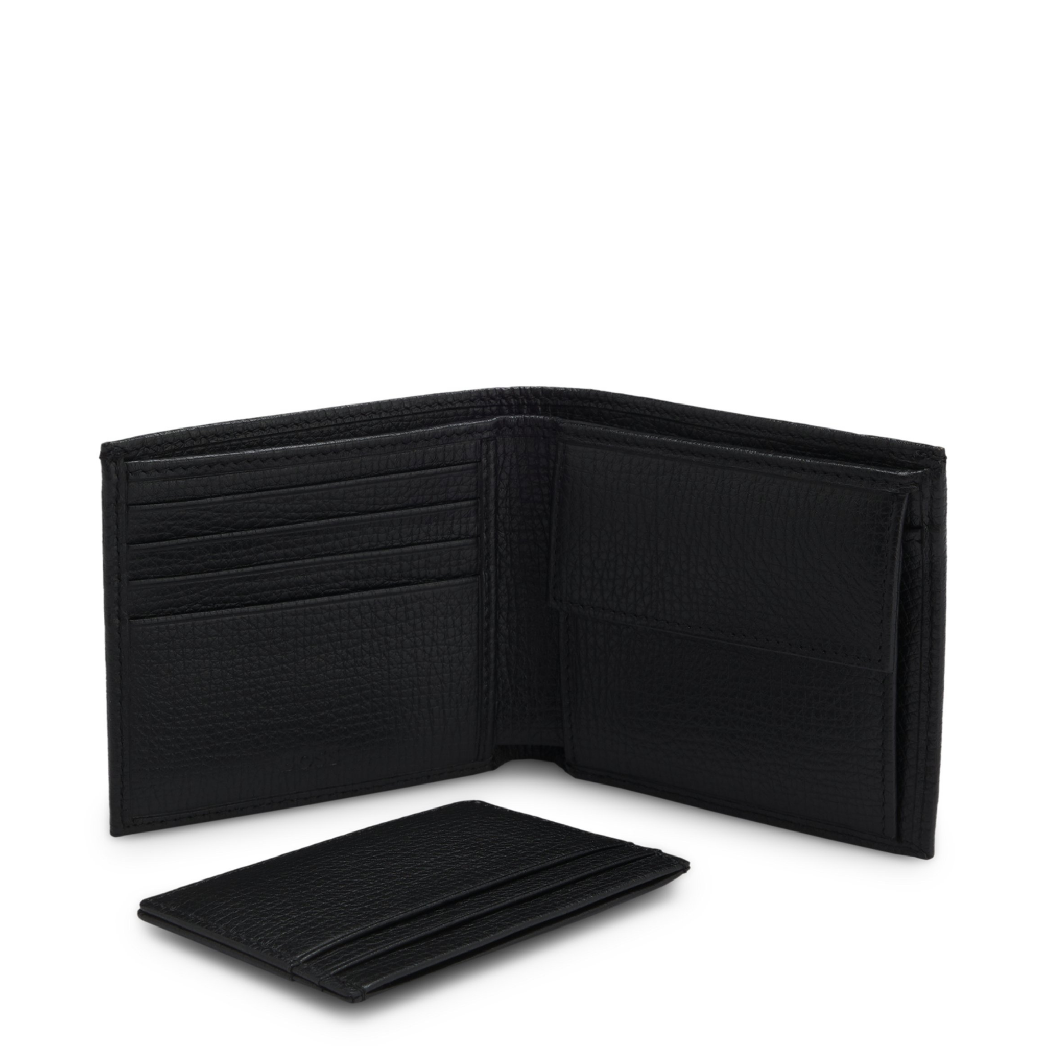 Mens BOSS Black Wallet & Card Holder Gift Set