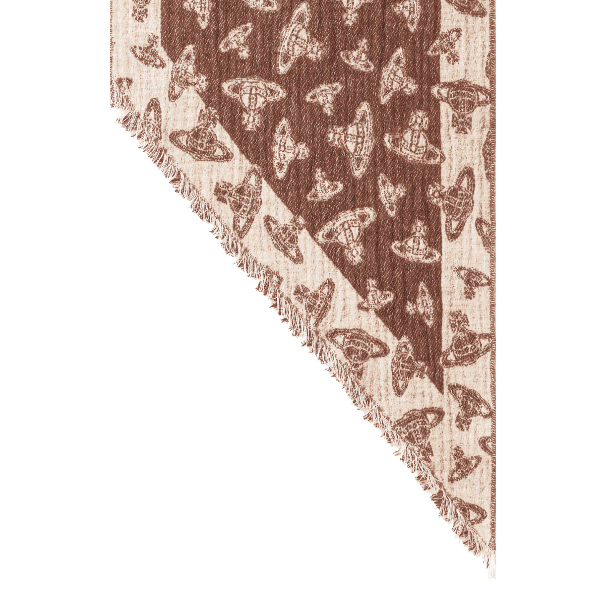 Womens Vivienne Westwood Bordeaux Paris Orb Two Points Scarf
