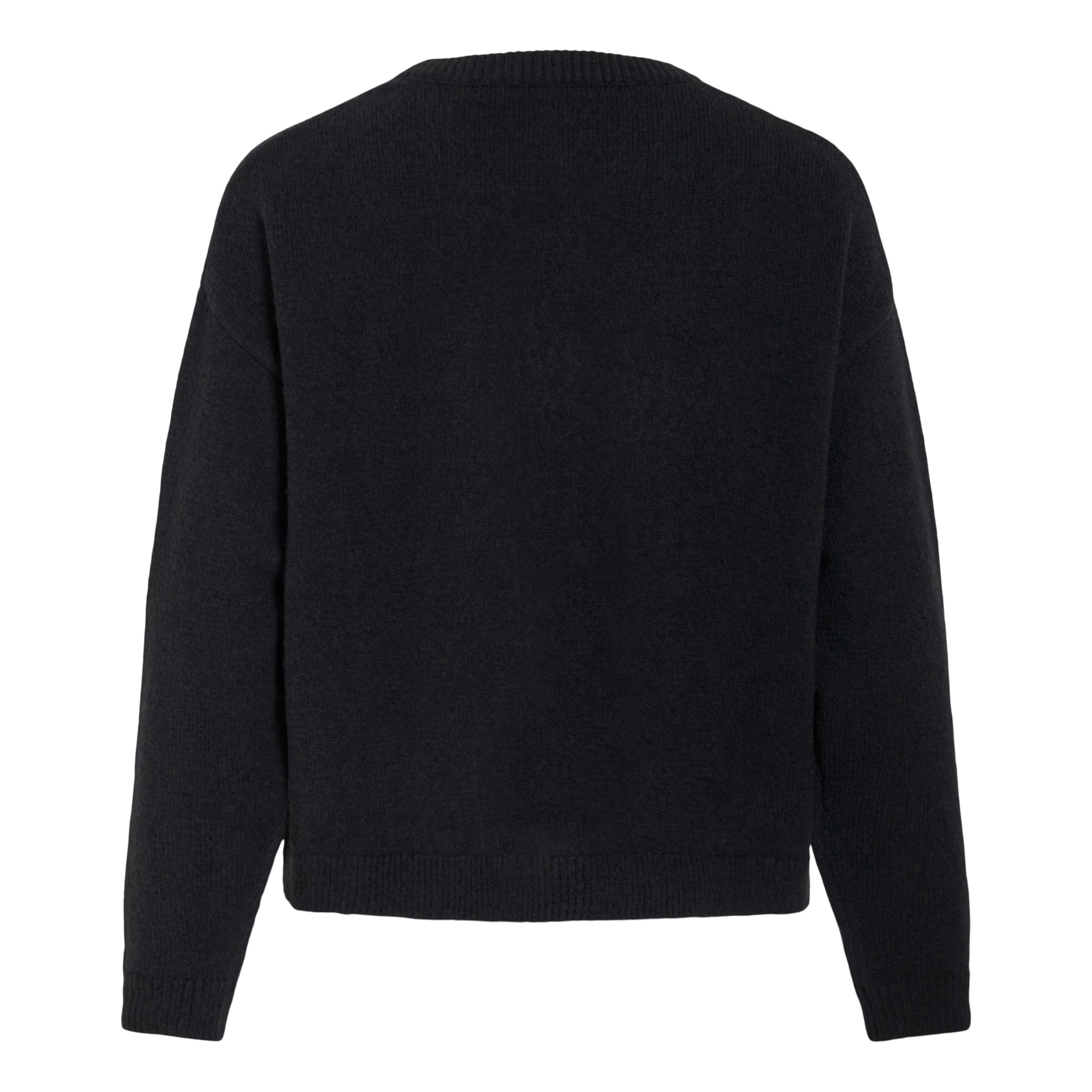 Womens Vila Black Beauty Vibrianna Bow Knit Cardigan