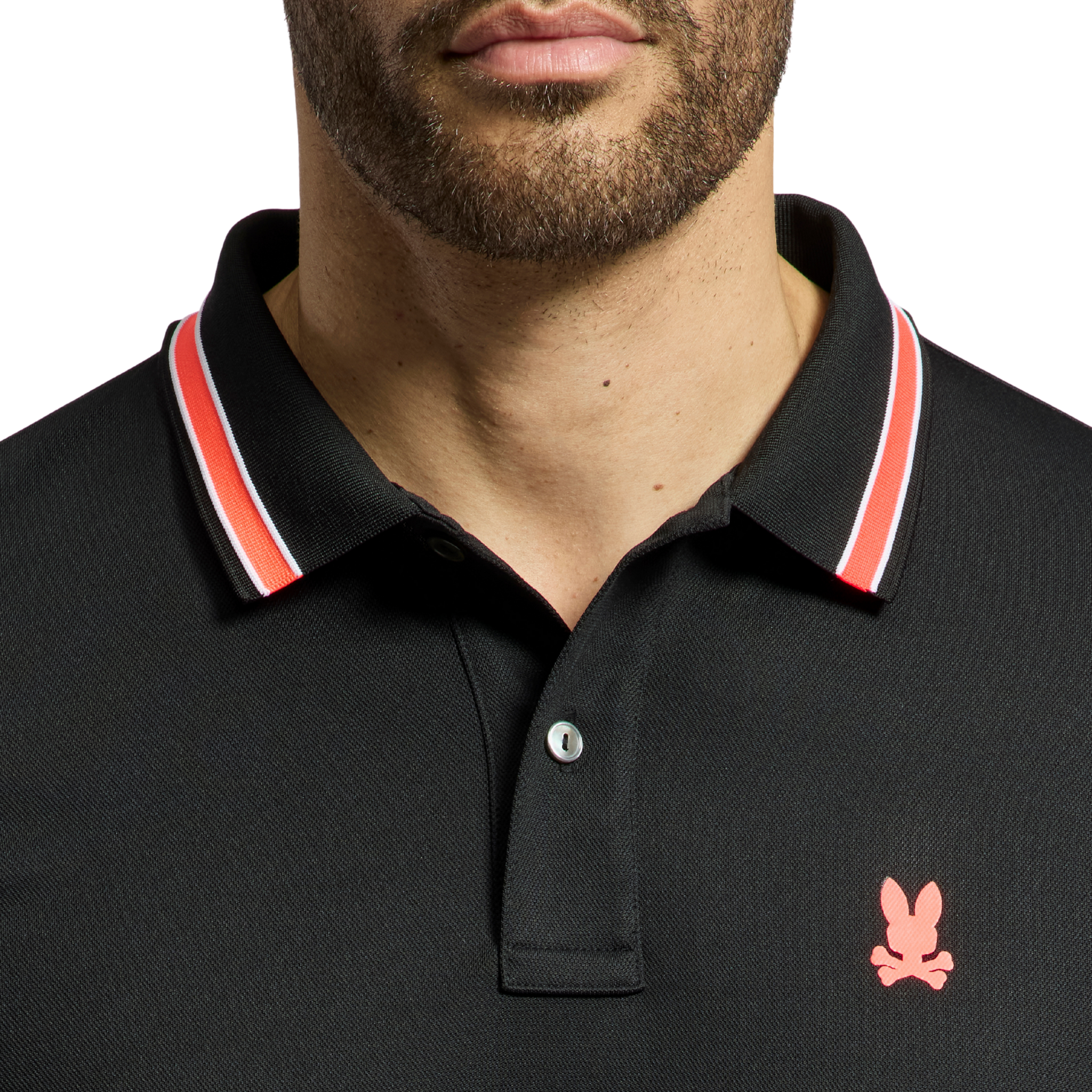 Mens Psycho Bunny Black Forrest Sport Pique S/s Polo