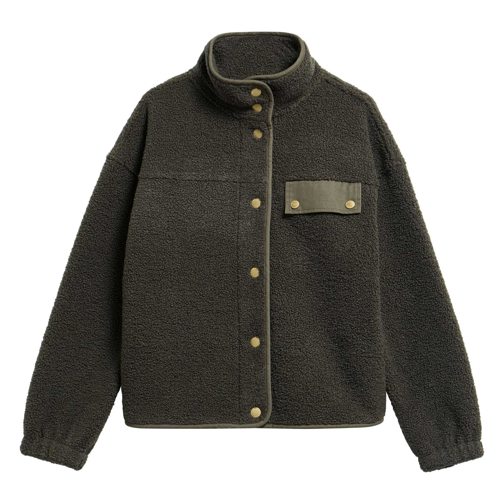 Womens Barbour Olive Mabel Fleece Jacket