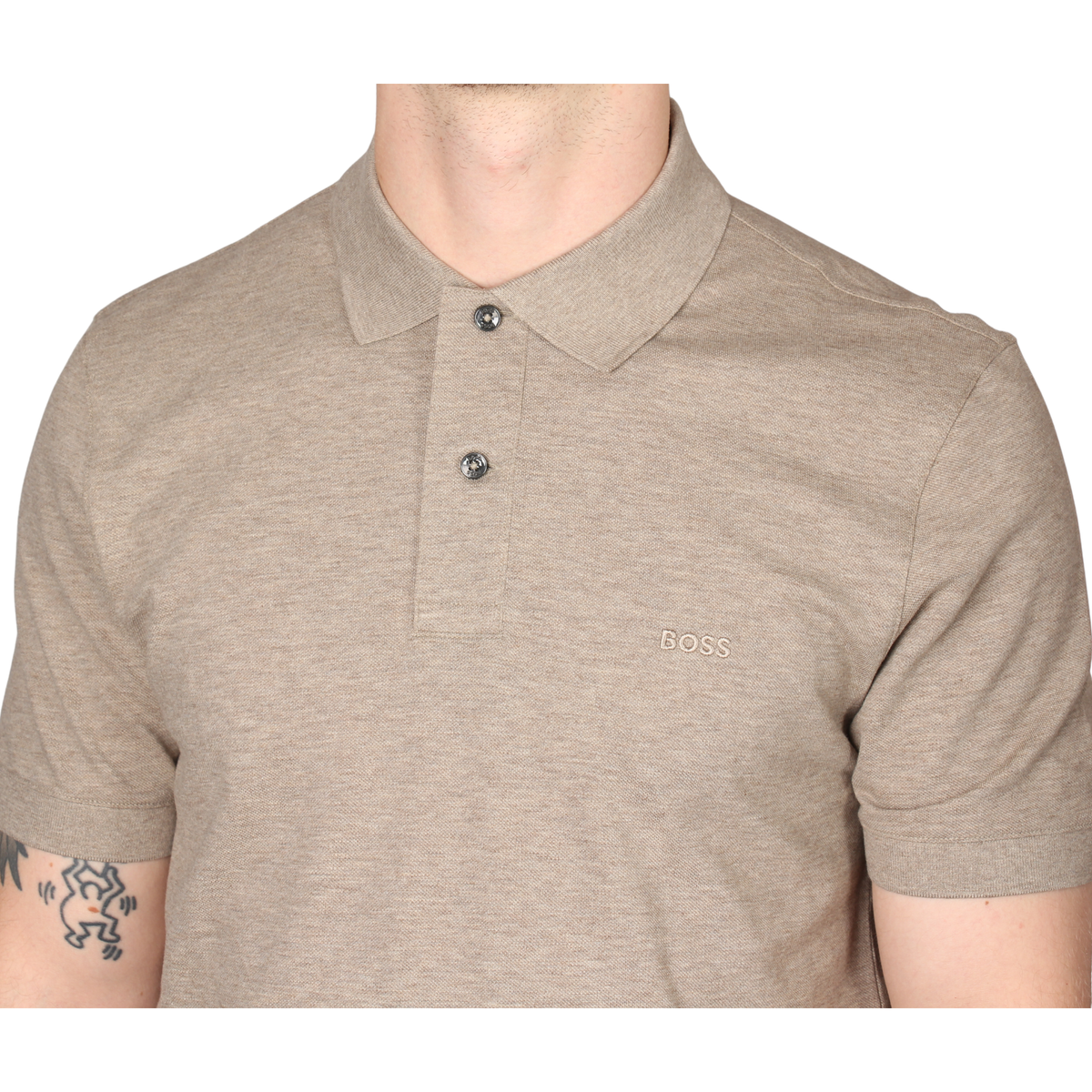 Mens BOSS Light Brown Pallas S/s Polo Shirt