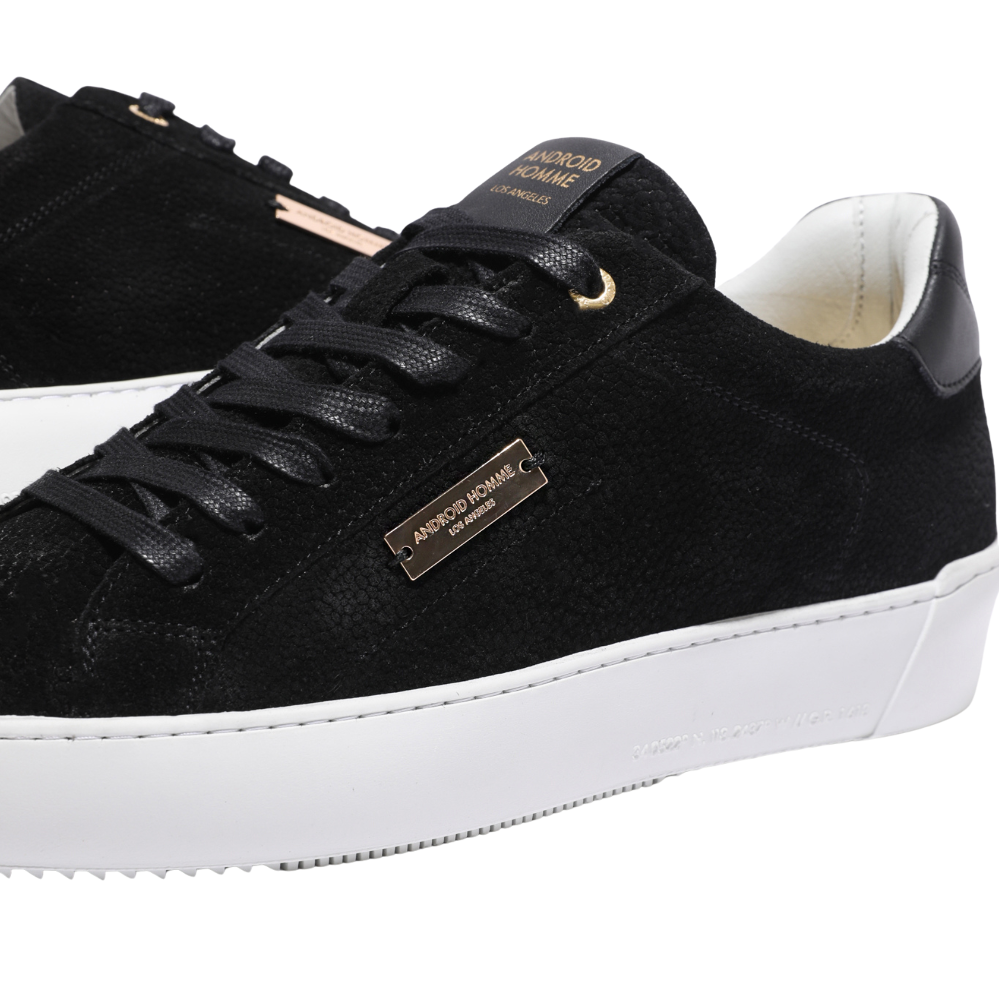 Mens Android Homme Black Zuma Jumbo Stingray Suede Trainers