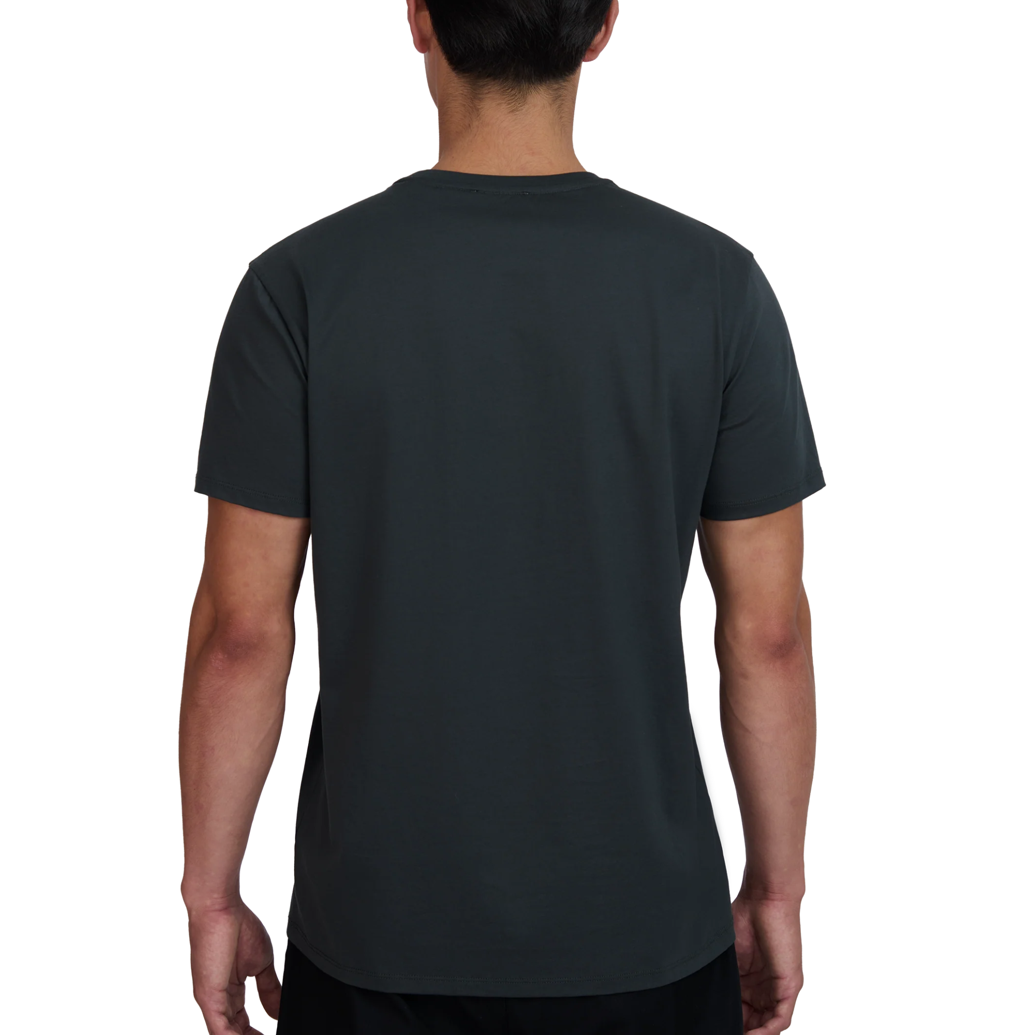 Mens Sandbanks Anthracite Mercerised Badge S/s T Shirt