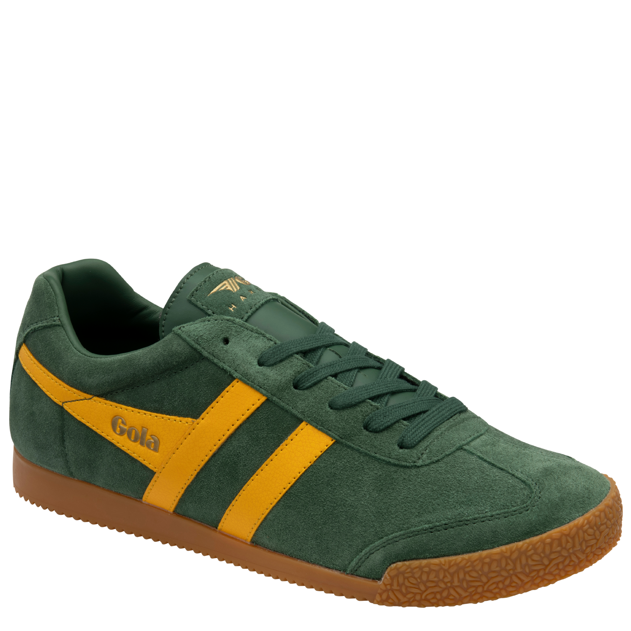 Mens Gola Suede Evergreen/Sun Harrier Trainers