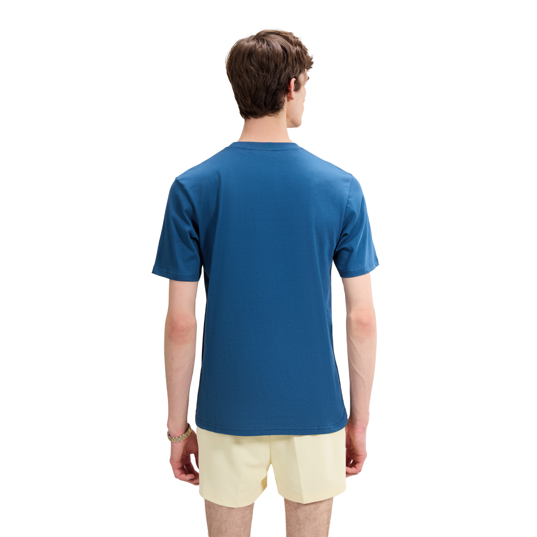 Mens Ellesse Navy/Light Yellow Venire S/s T Shirt