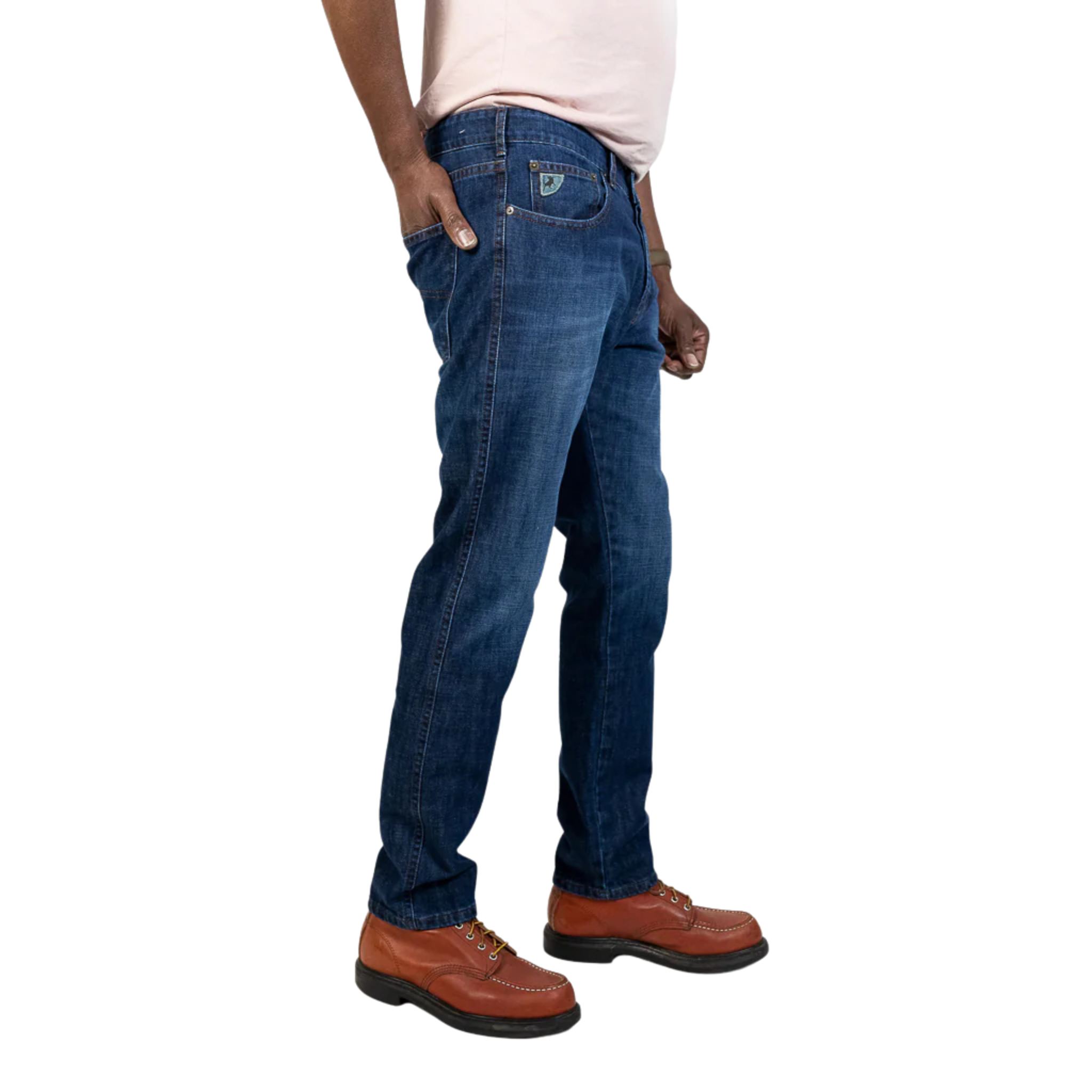 Mens Lois Dark Stone Wash Terrace Tapered Fit Jeans