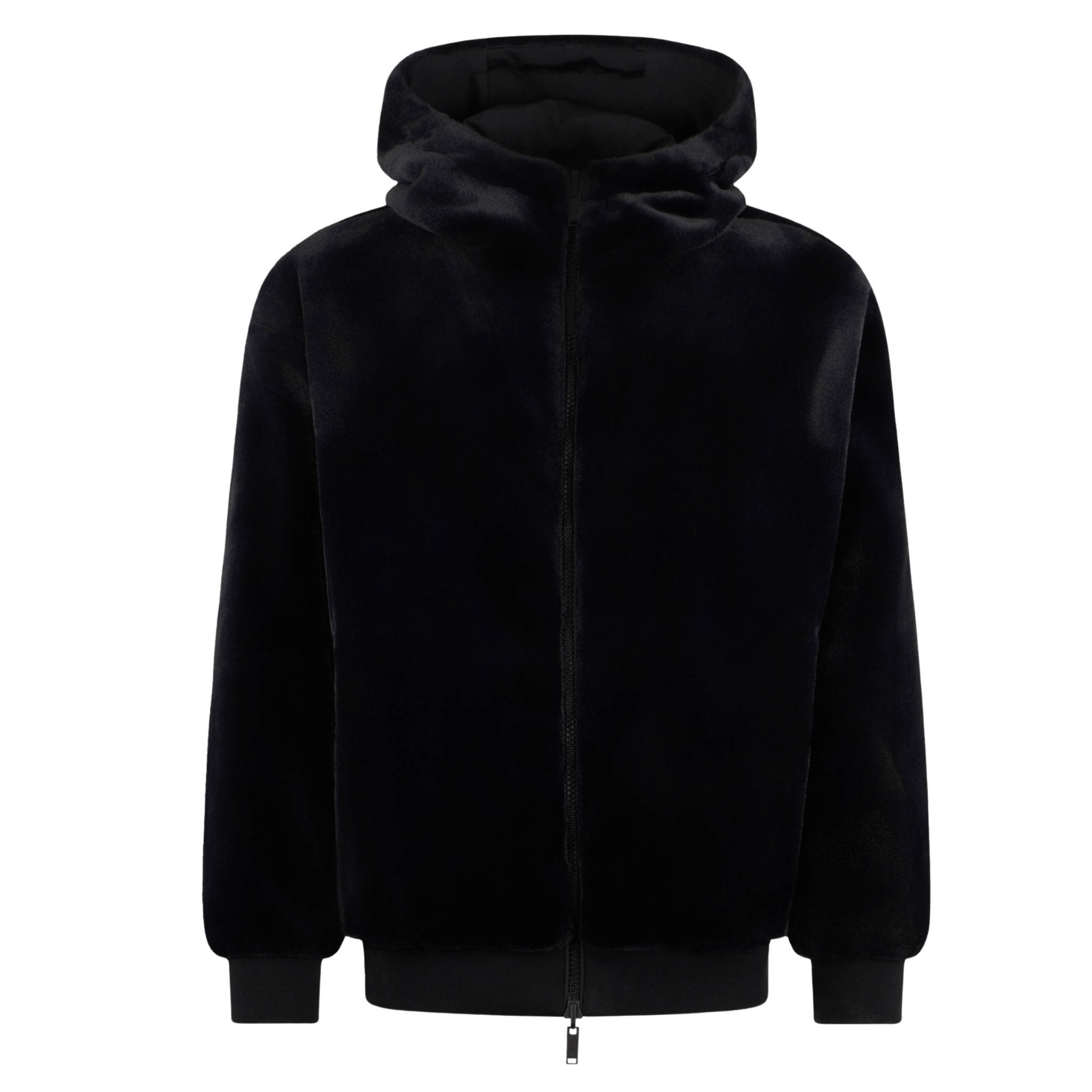Mens Moose Knuckles Black Roland Reverse Bunny Jacket