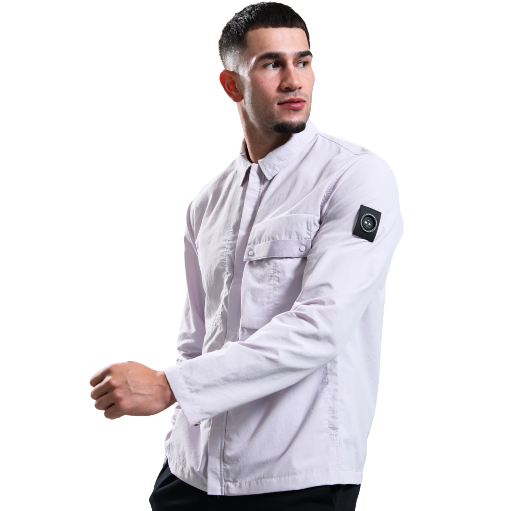 Mens Marshall Artist Light Rose Woodvale Overshirt