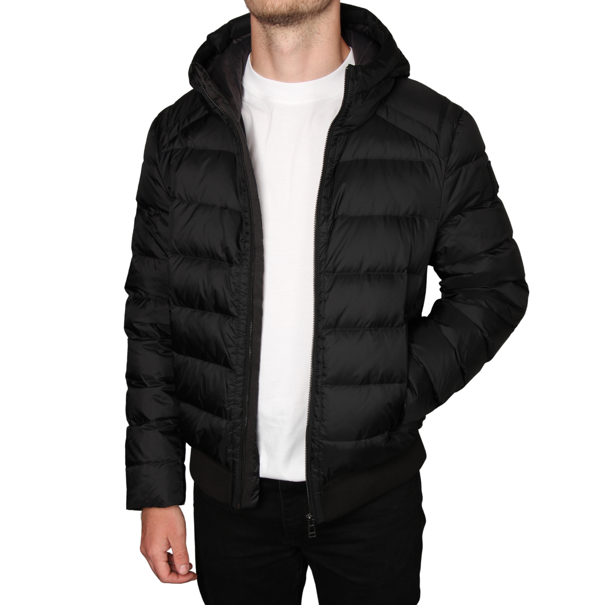 Mens Belstaff Black Compact Padded Jacket