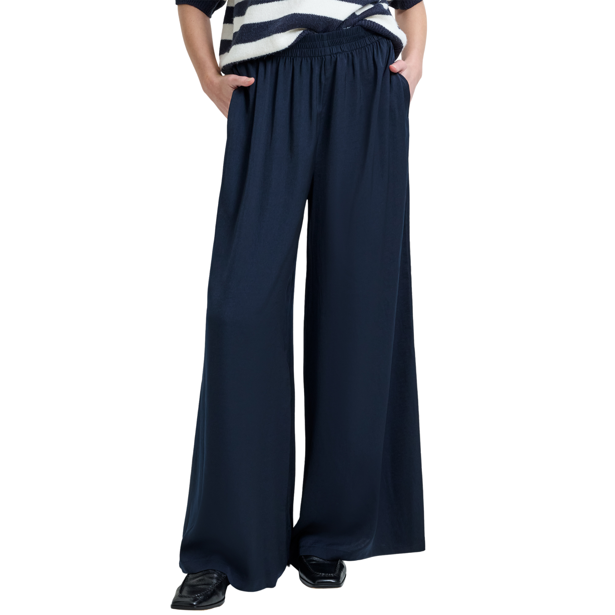 Womens French Connection New Navy Damasco Trousers