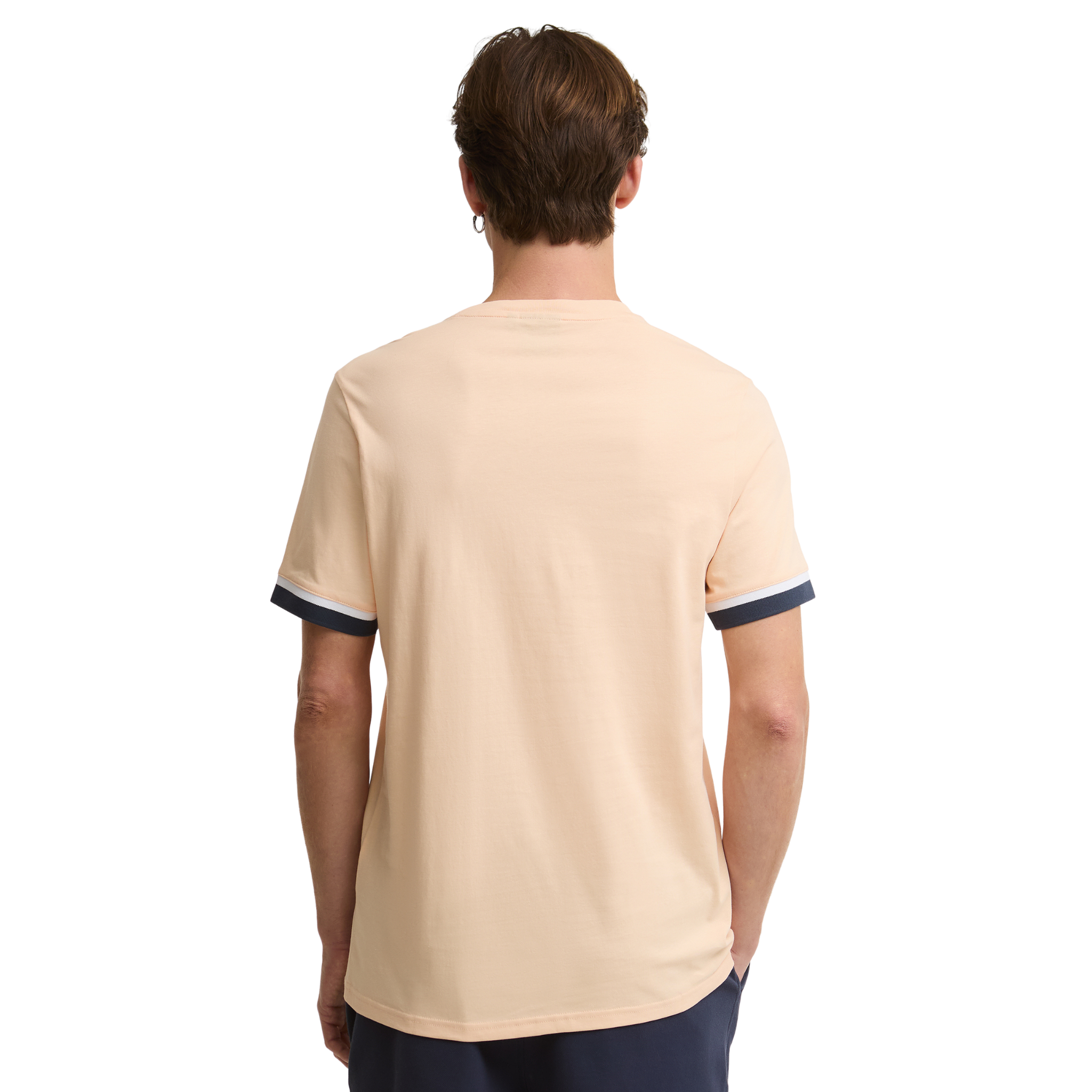 Mens Barbour International Bleached Apricot Deep Cuff Evan S/s T Shirt