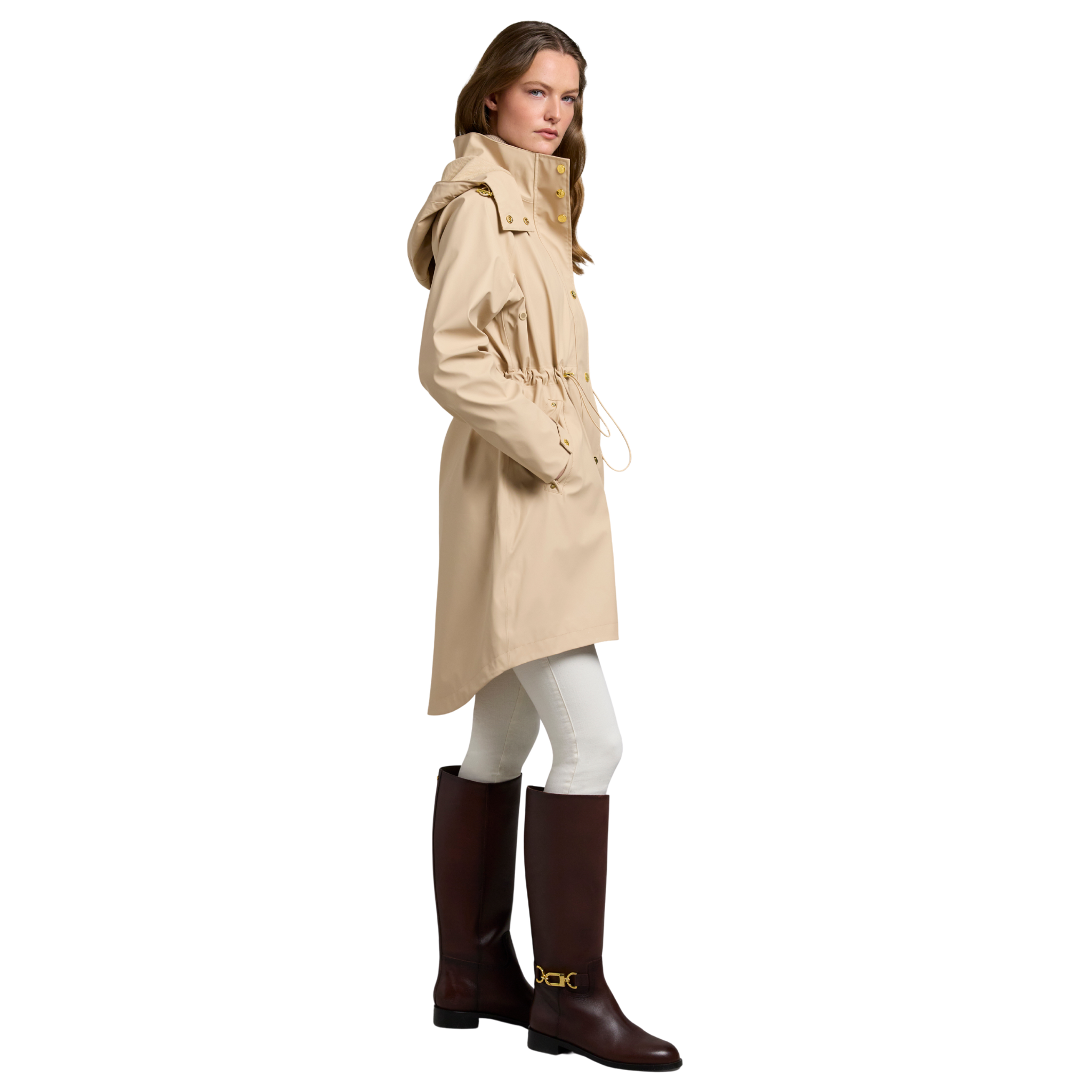 Womens Holland Cooper Sand Chartwell Rain Parka