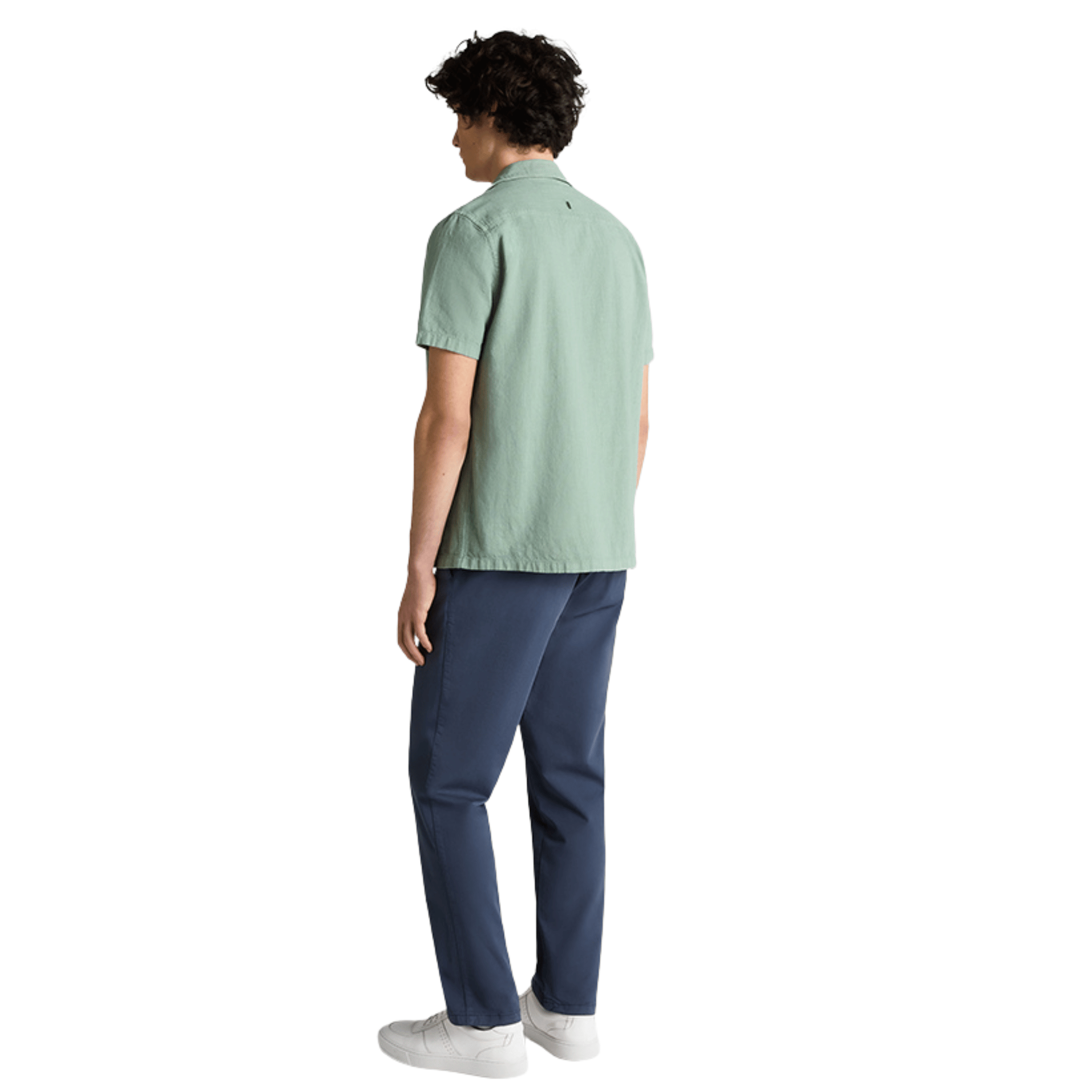 Mens Remus Uomo Green Casual S/s Shirt