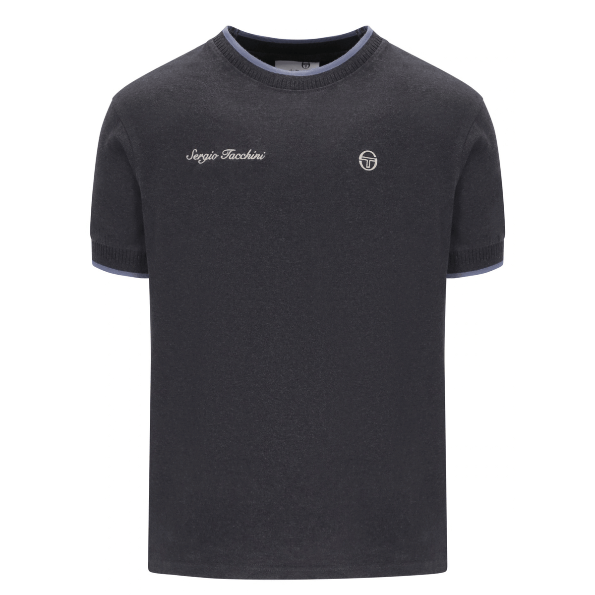 Mens Sergio Tacchini Charcoal Marl Conti S/s T Shirt