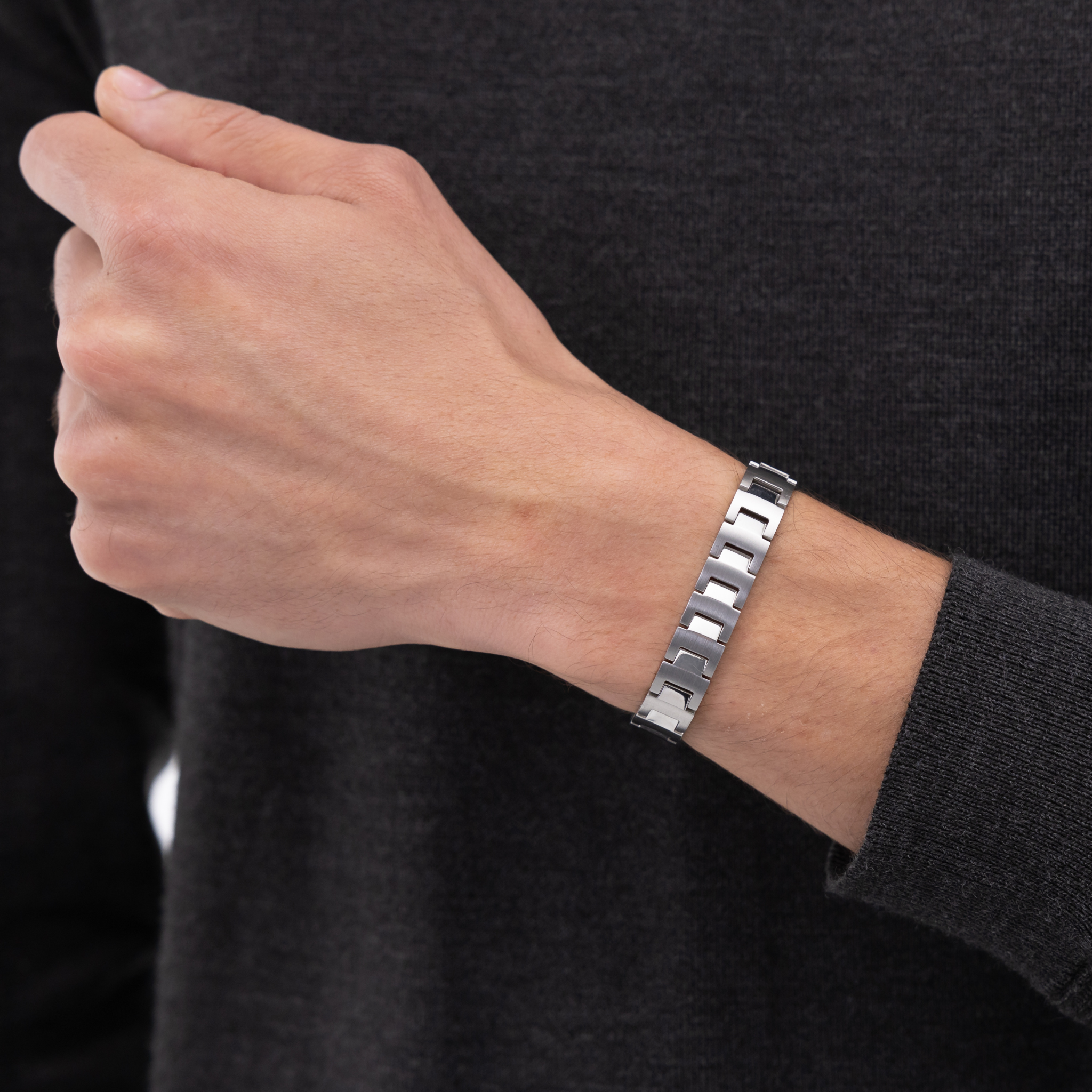 Mens BOSS Stainless Steel Candor Bracelet