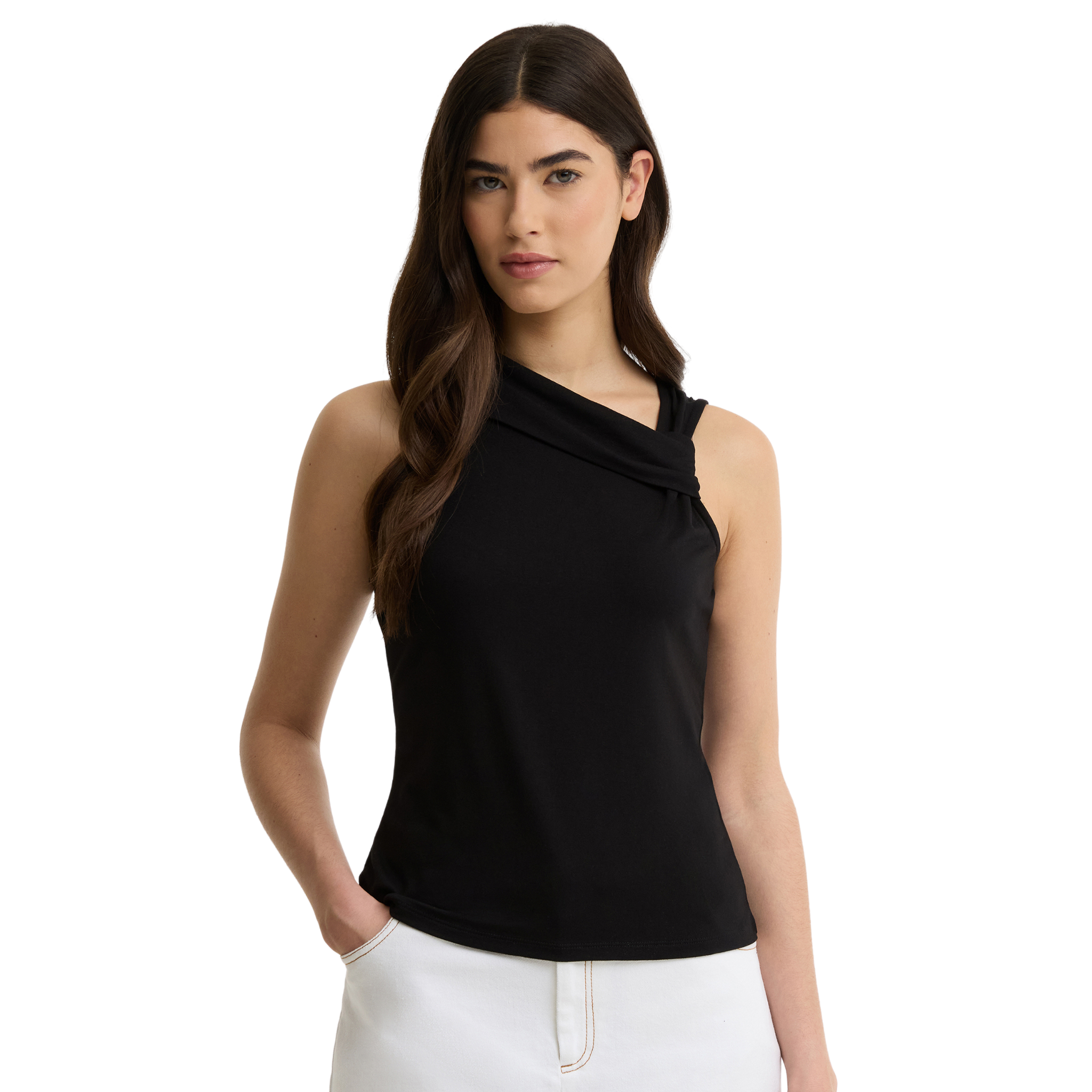 Womens Barbour International Black Cinzia Top