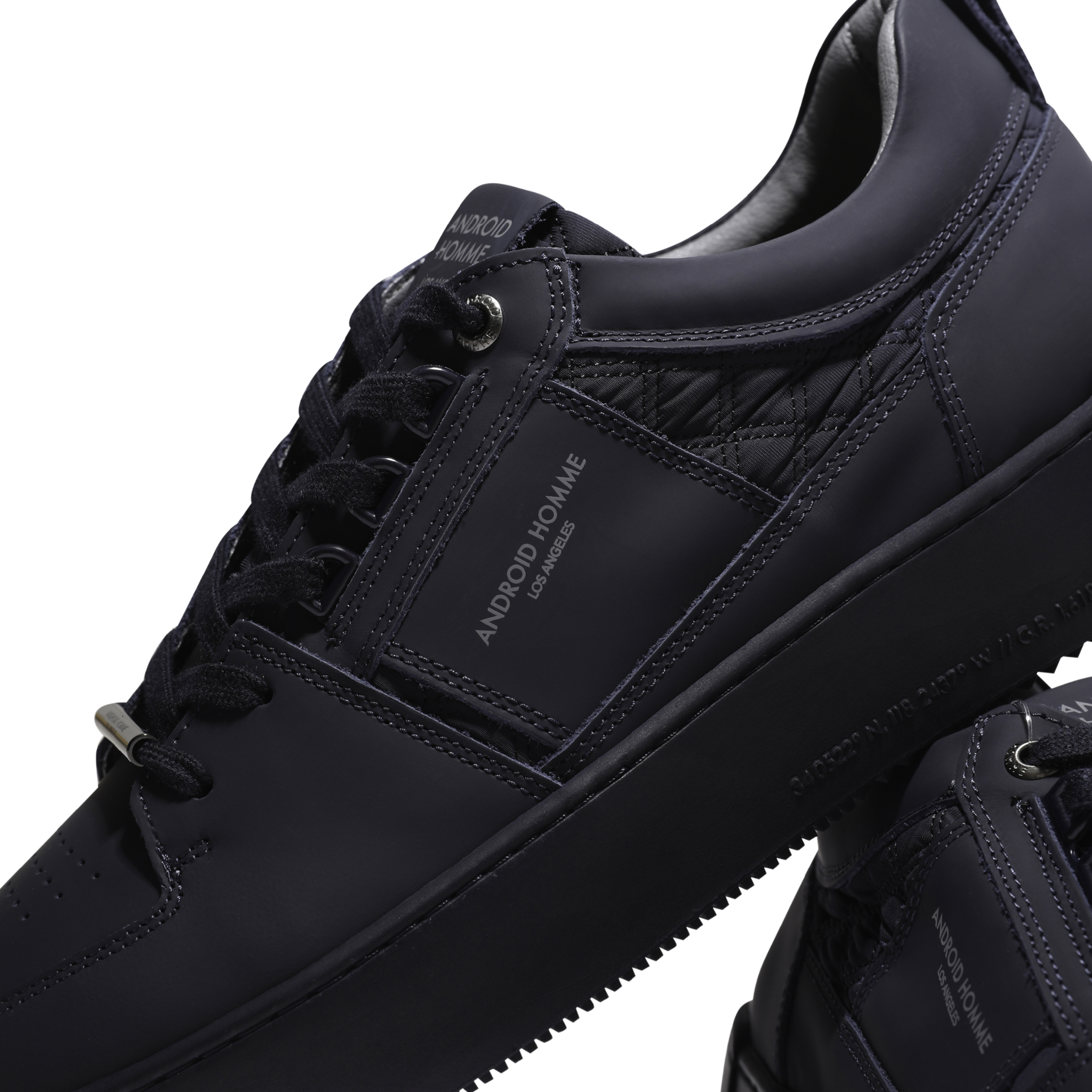 Mens Android Homme Ink Point Dume Low Rubber Stitch Trainers