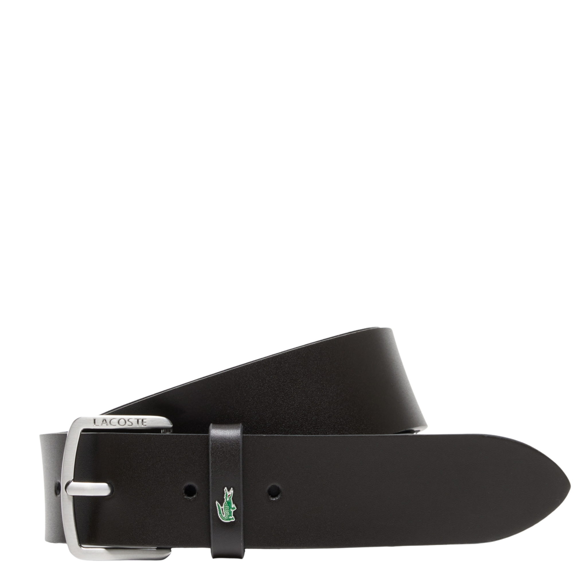Mens Lacoste Dark Brown Branded Belt