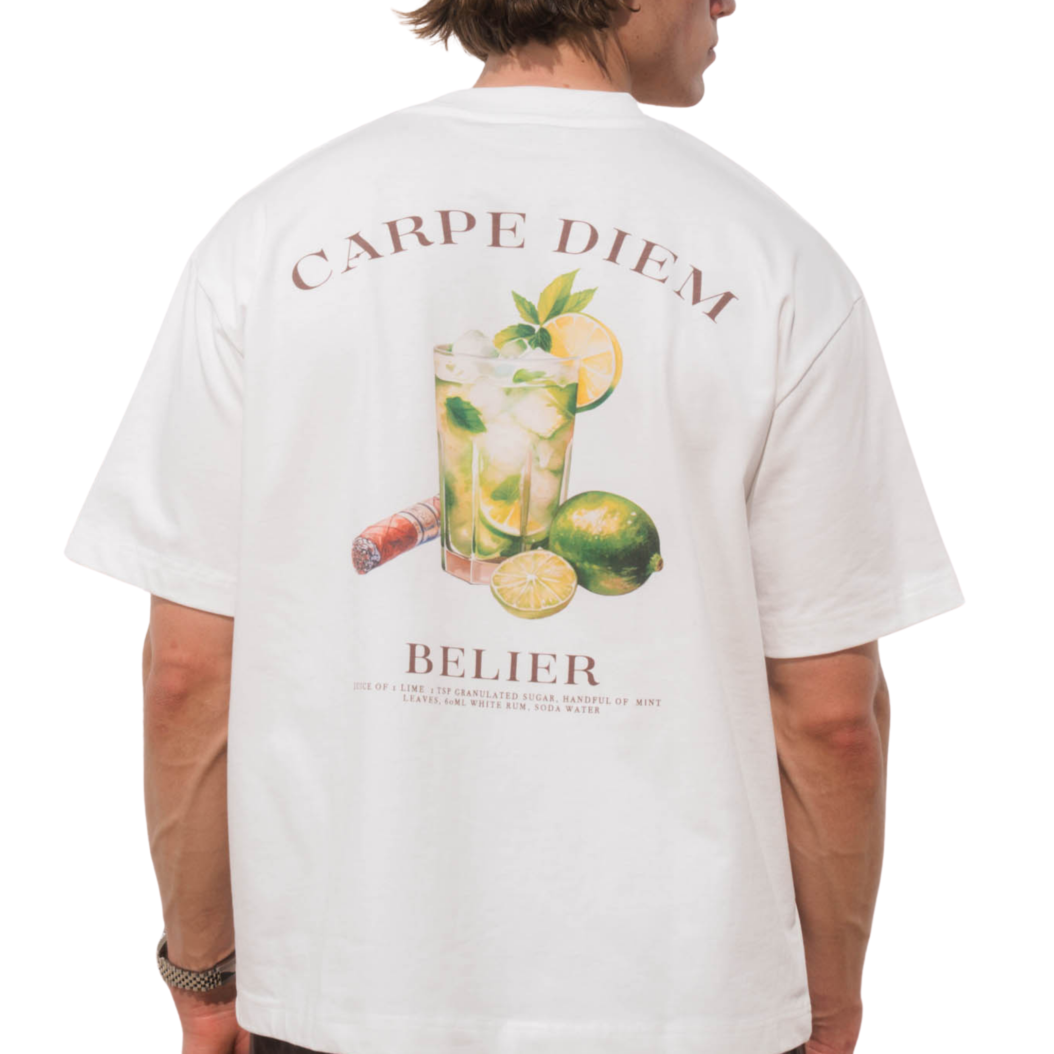 Mens Belier Off White Mojito Graphic S/s T Shirt