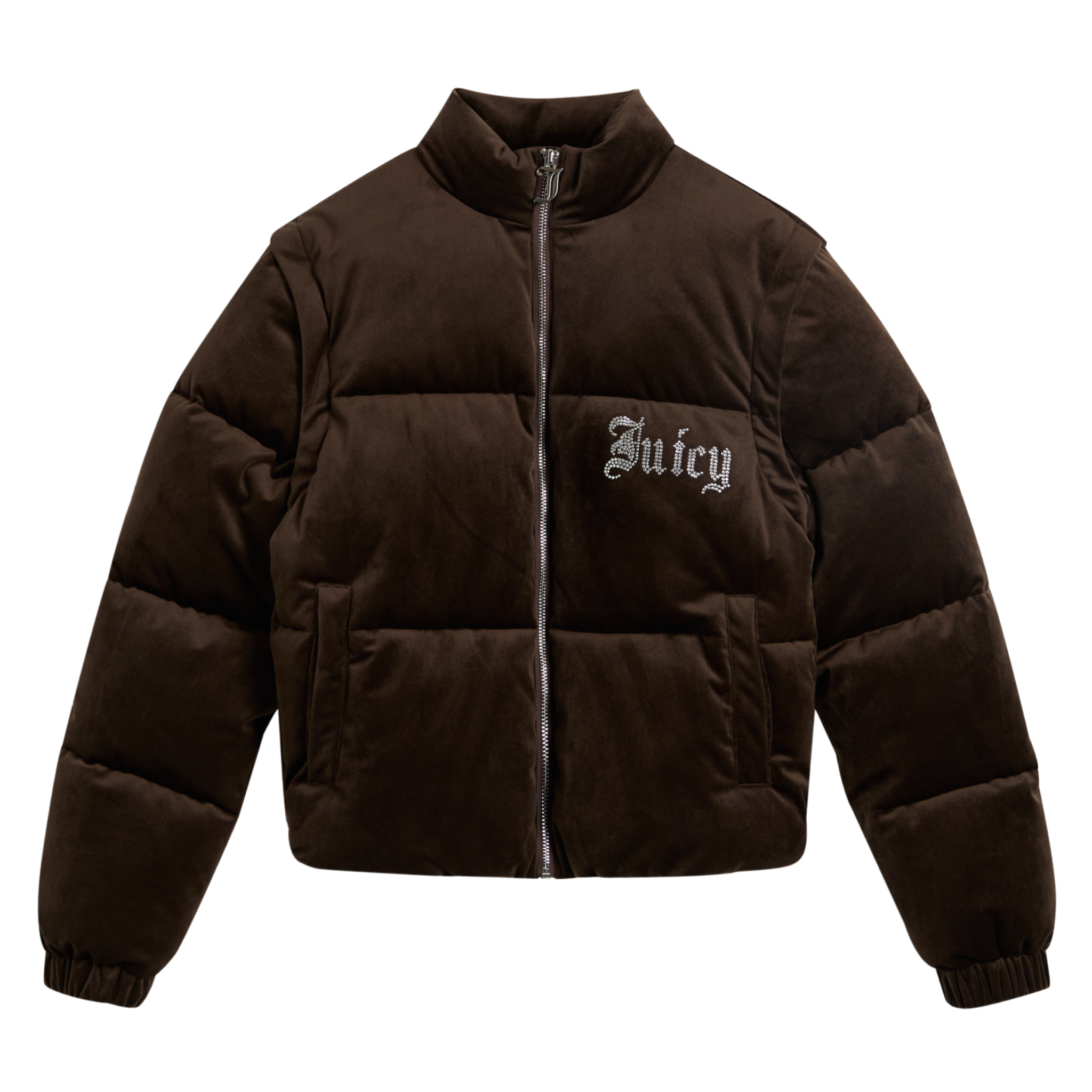Womens Juicy Couture Java Margo Diamante Puffer Jacket