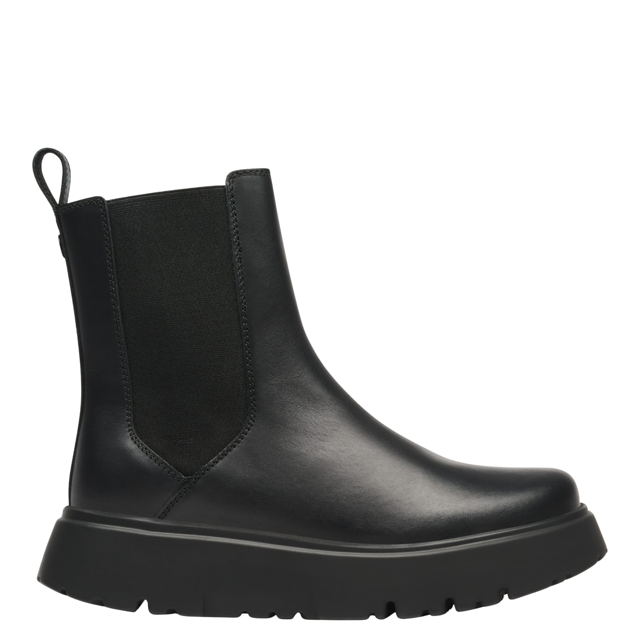 Womens Birkenstock Black Theda Chelsea Leather Boots
