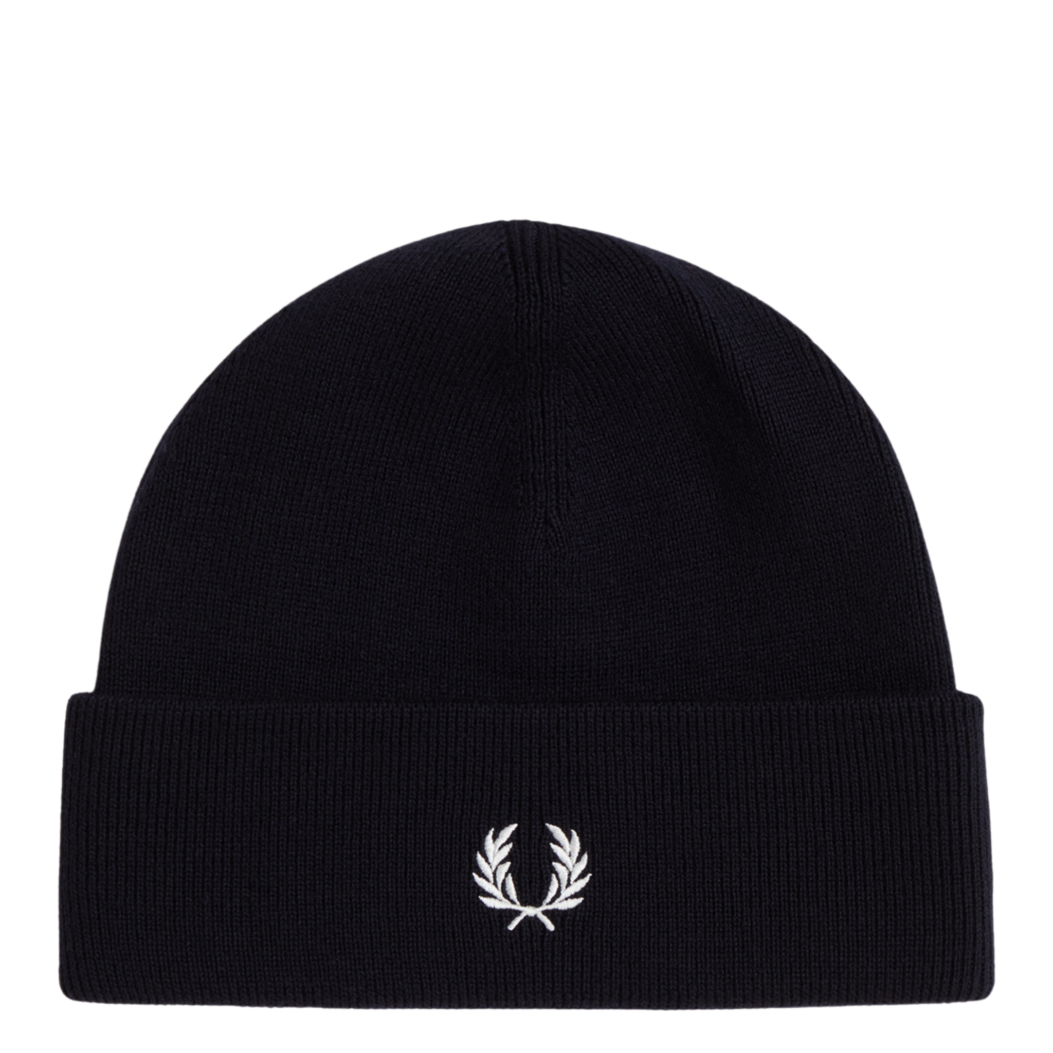 Mens Fred Perry Navy/Snow White Classic Merino Beanie