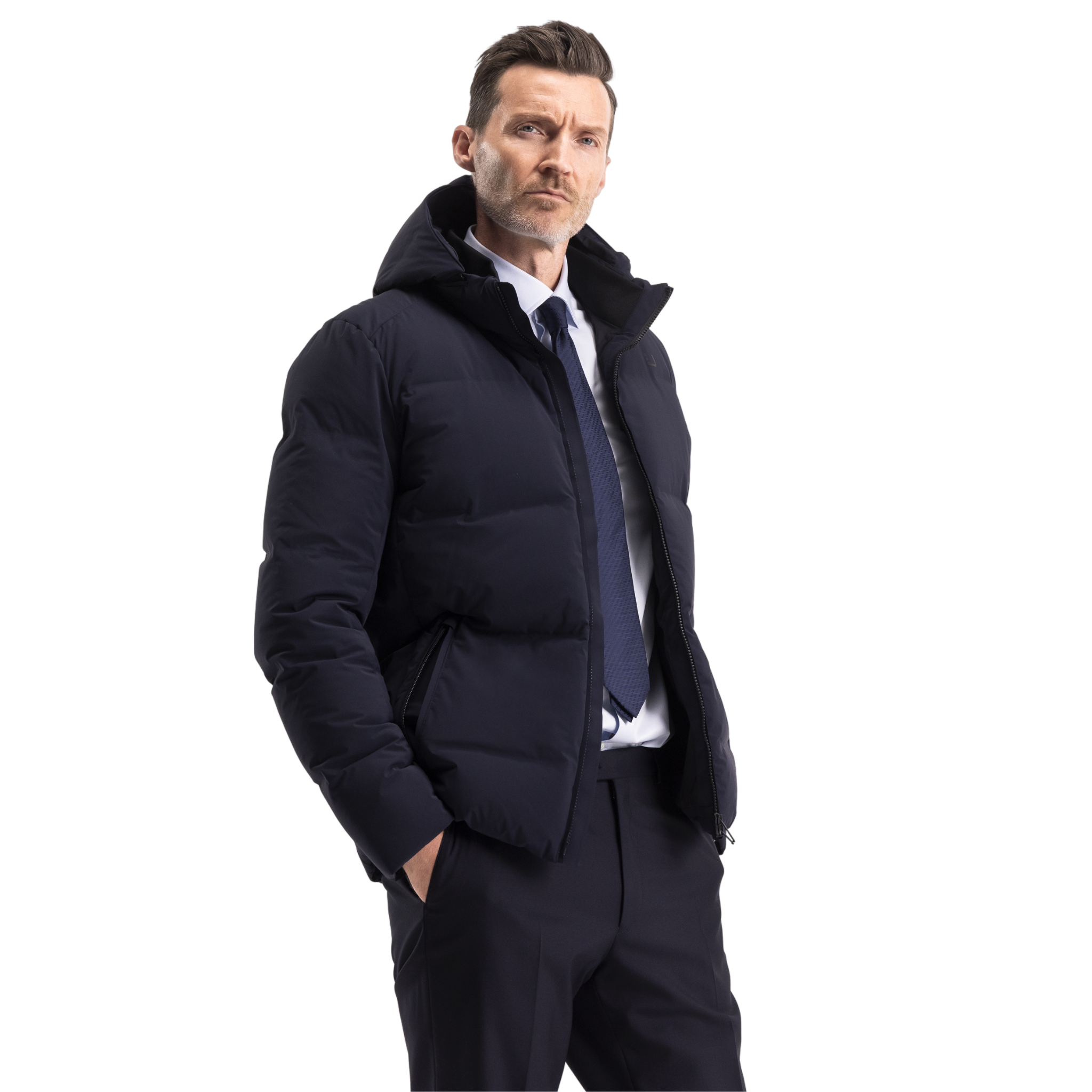 Mens UBR Navy Bolt XP Down Jacket