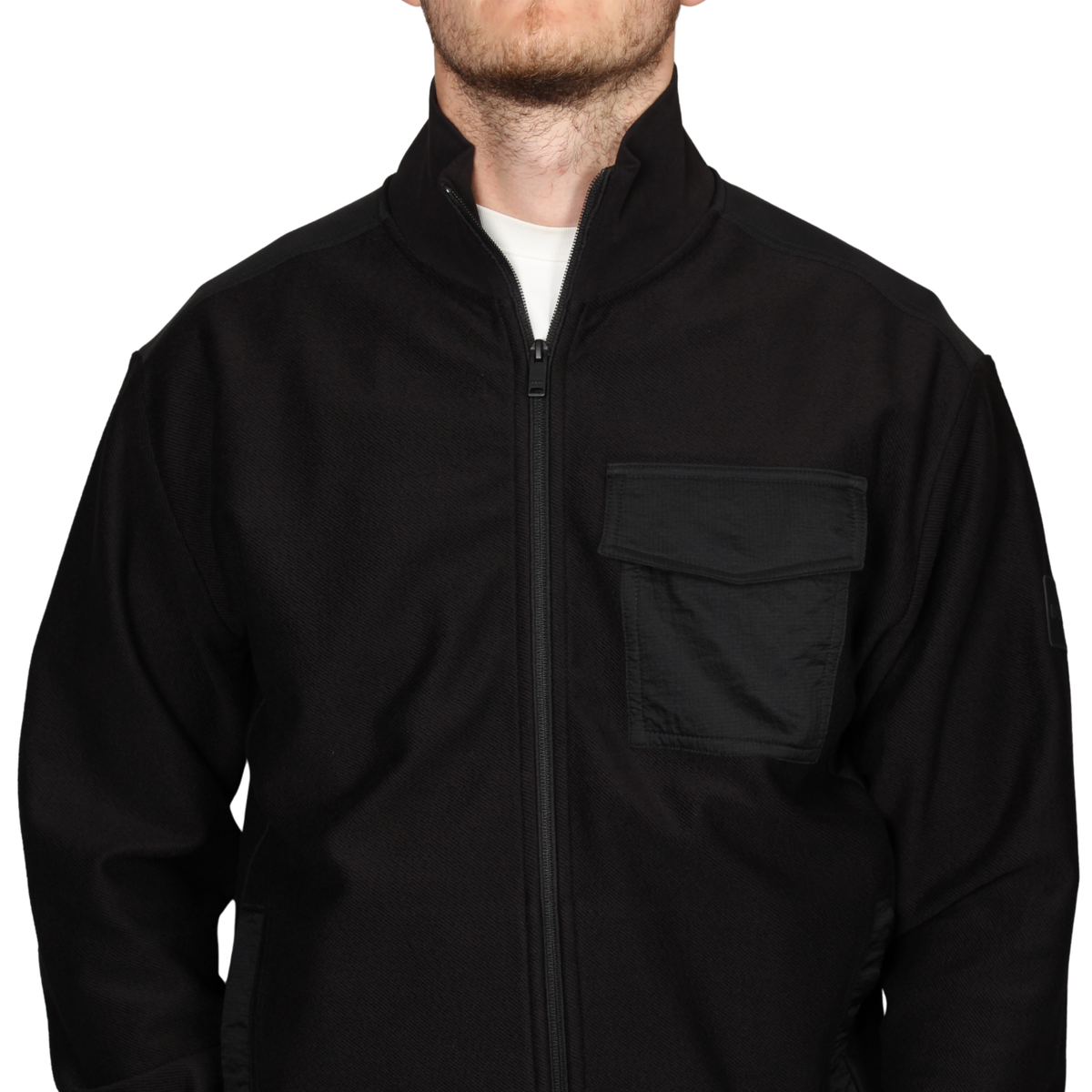 Mens BOSS Black Ze_Urban Jersey Jacket