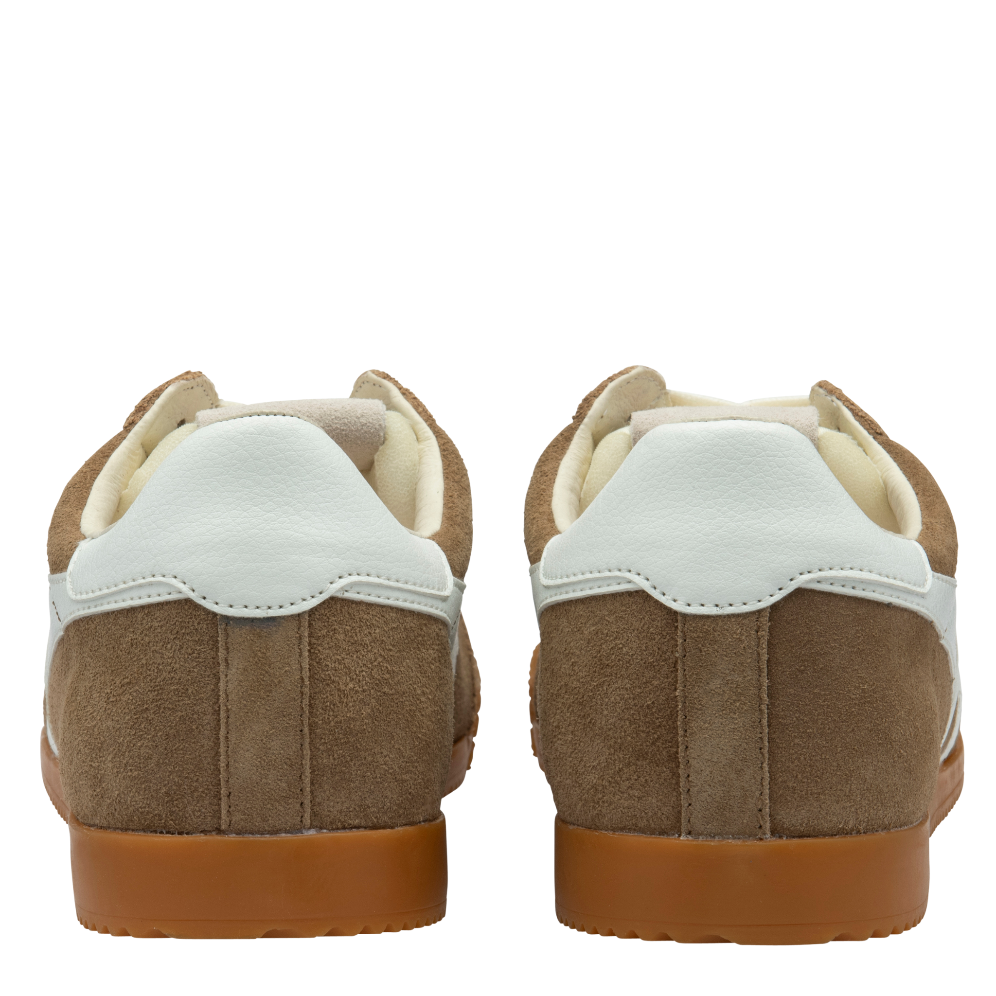 Mens Gola Tobacco/White Elan Trainers