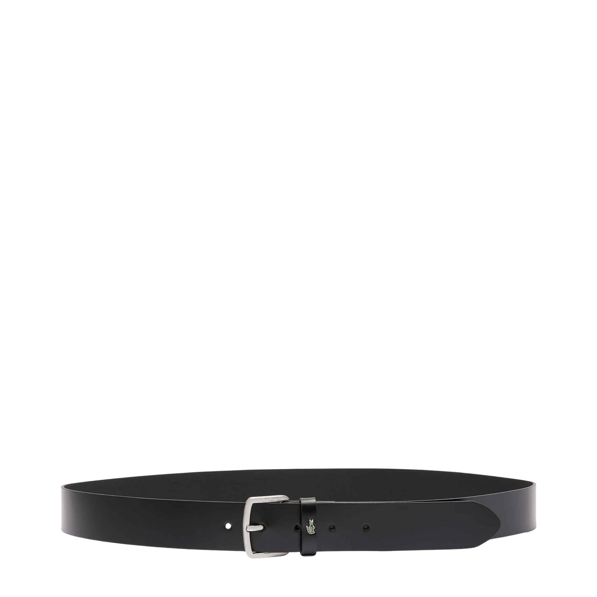 Mens Lacoste Black Branded Belt