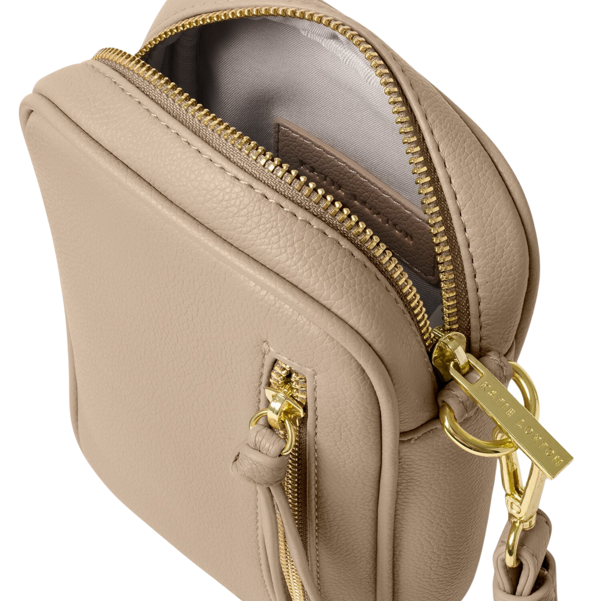 Womens Katie Loxton Light Taupe Hallie Small Crossbody Bag