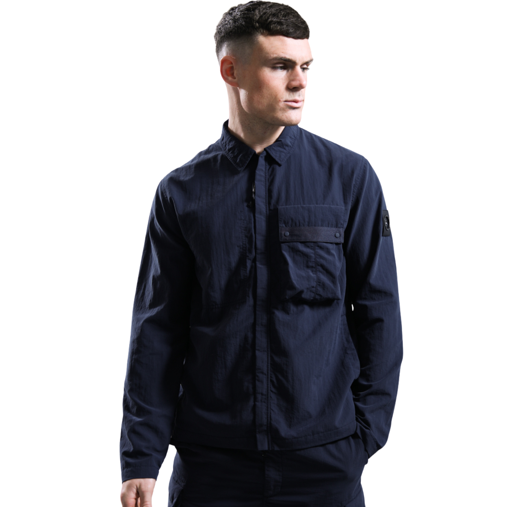 Mens Marshall Artist Navy Woodvale Overshirt