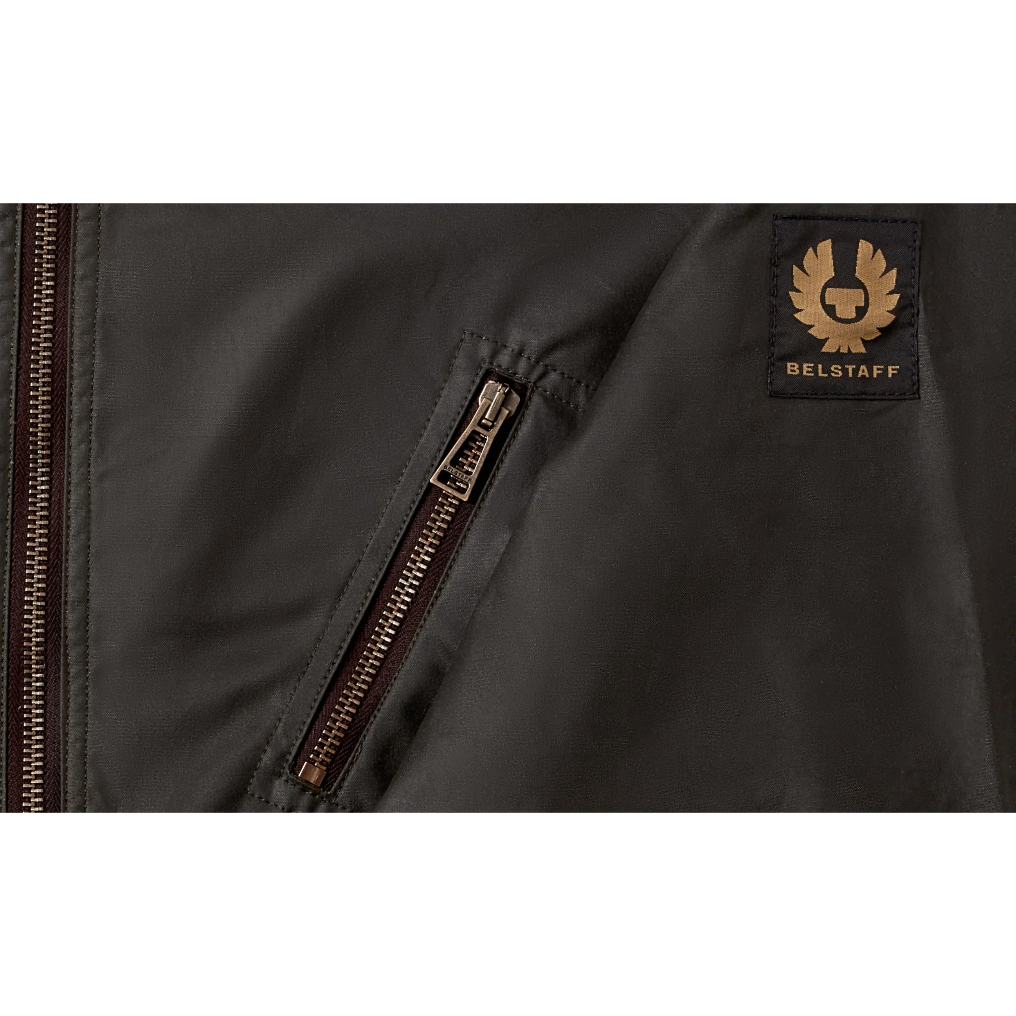 Mens Belstaff Faded Olive Sideline Waxed Cotton Jacket