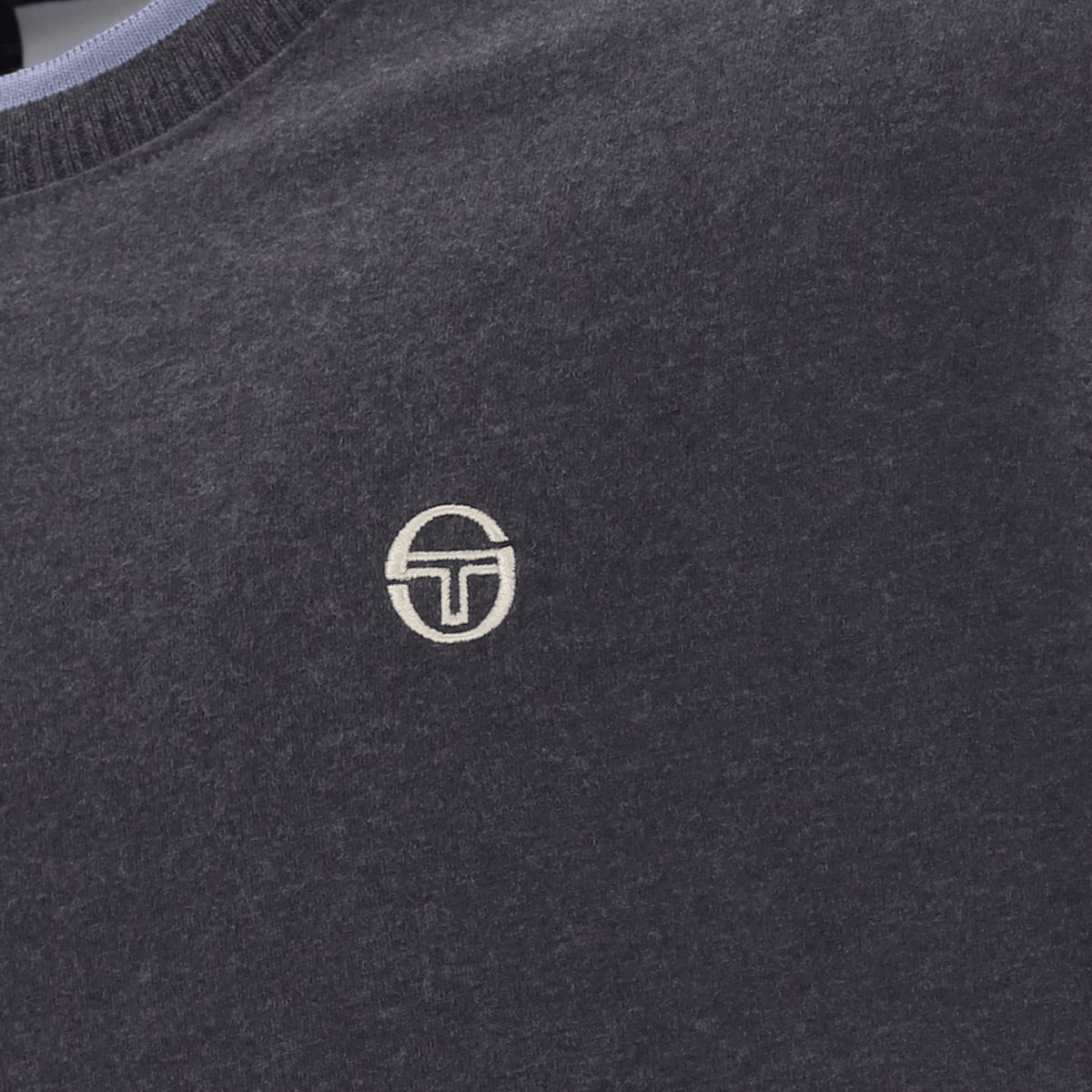 Mens Sergio Tacchini Charcoal Marl Conti S/s T Shirt
